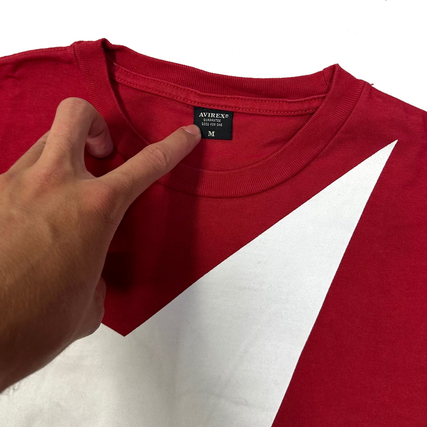 Avirex Star T-Shirt In Red ( M ) - 1036 Emporium