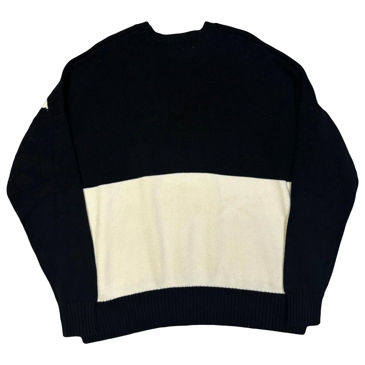Avirex Spellout Knitted Sweatshirt In Black ( L ) - 1036 Emporium