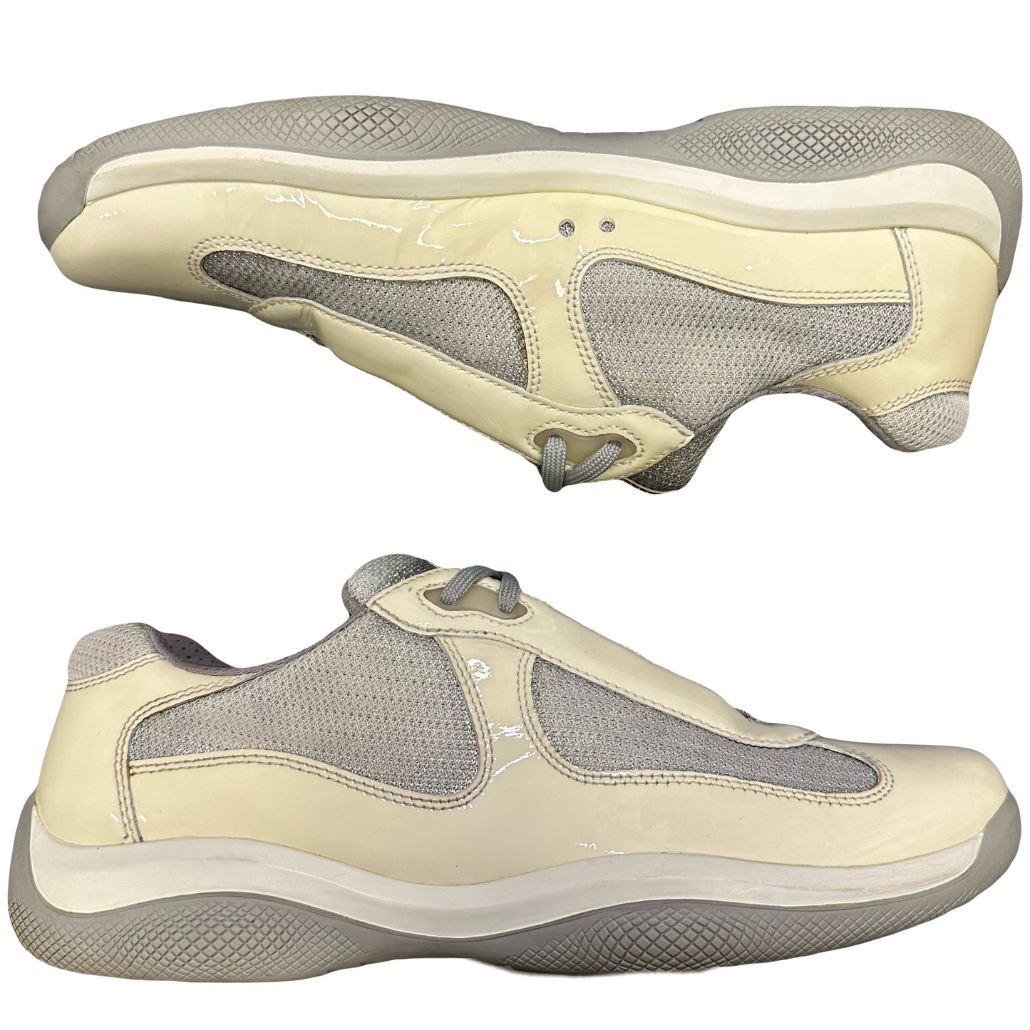 Prada America’s Cup Sneakers In Cream ( 8UK / 9US ) - 1036 Emporium