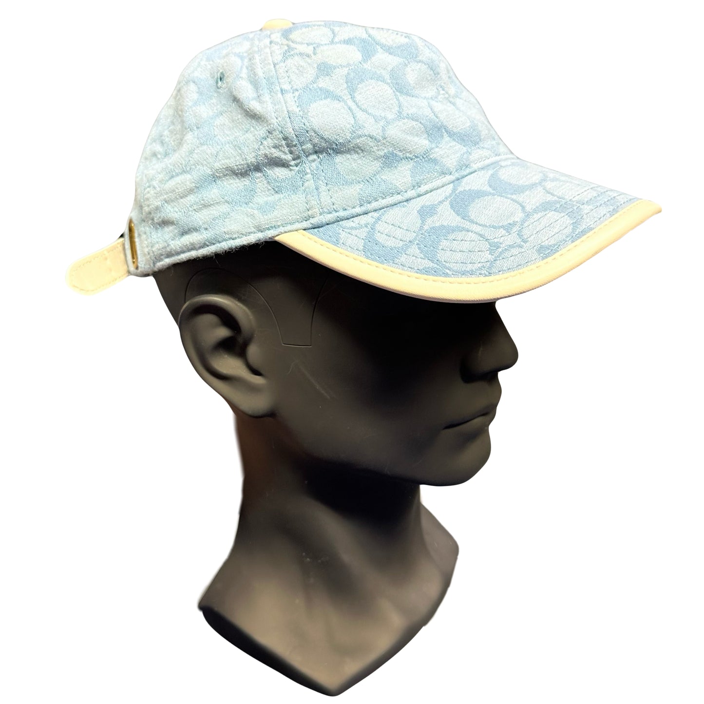Coach Monogram Cap In Baby Blue ( O/S ) - 1036 Emporium