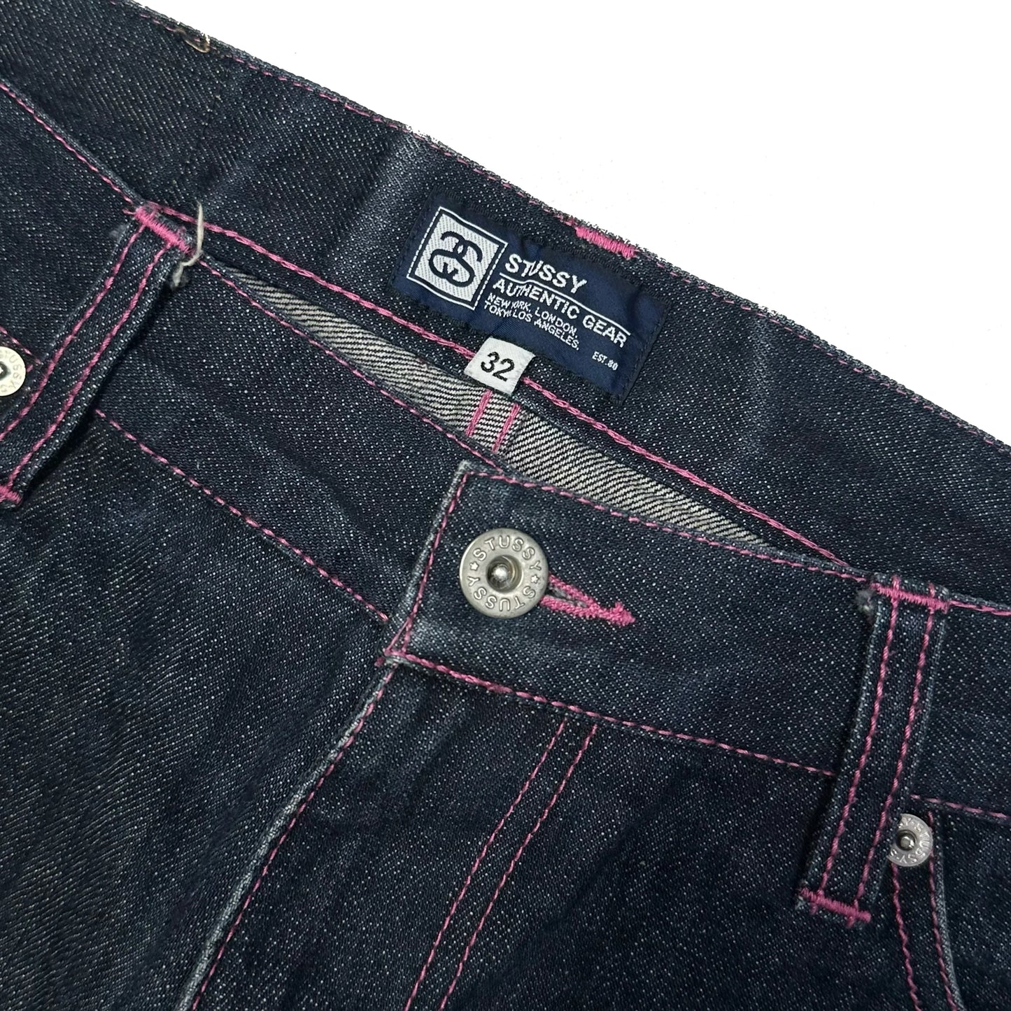 Stüssy Jorts With Pink Print ( W32 ) - 1036 Emporium