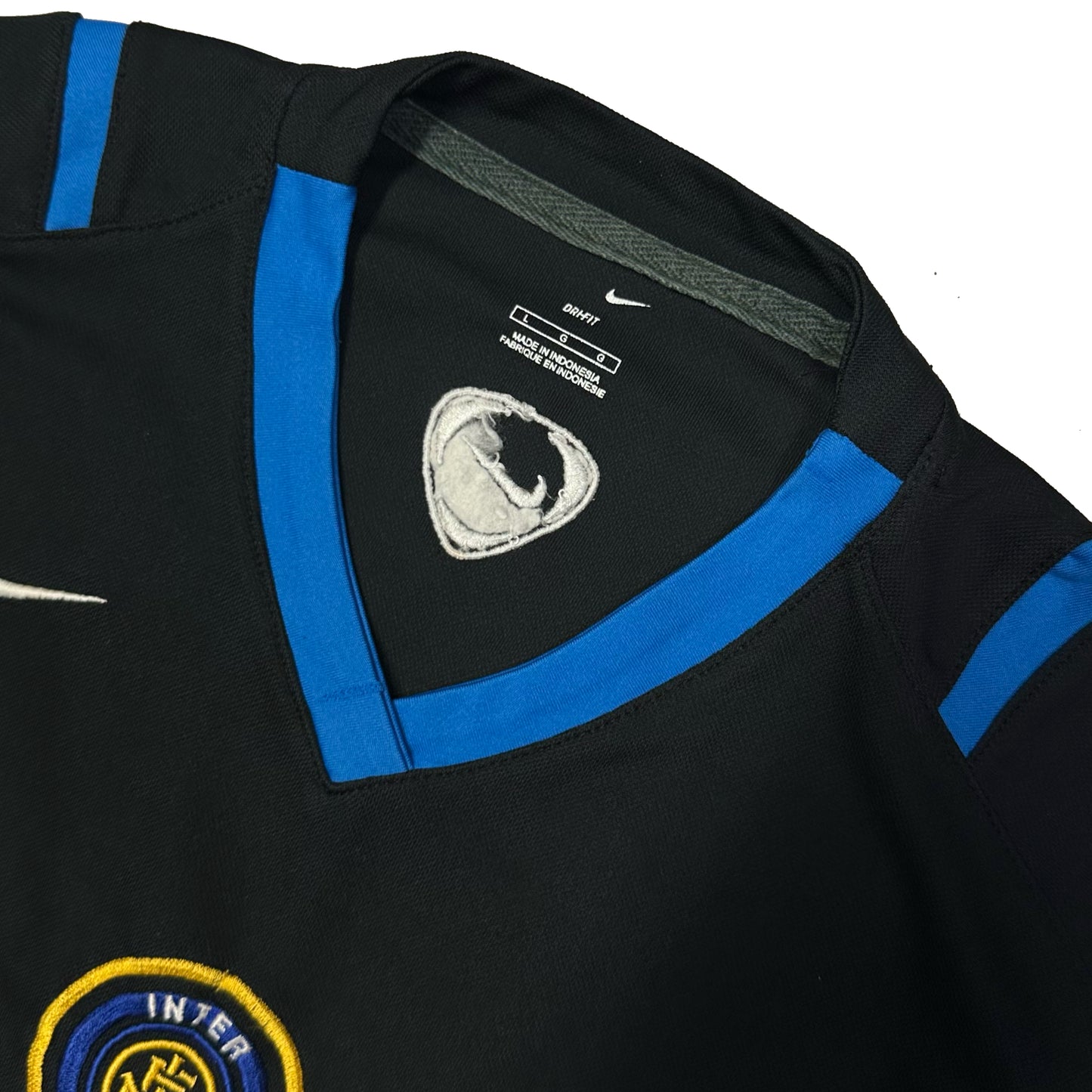 Nike 2006/07 Inter Milan Total 90 Training Shirt In Black ( L )