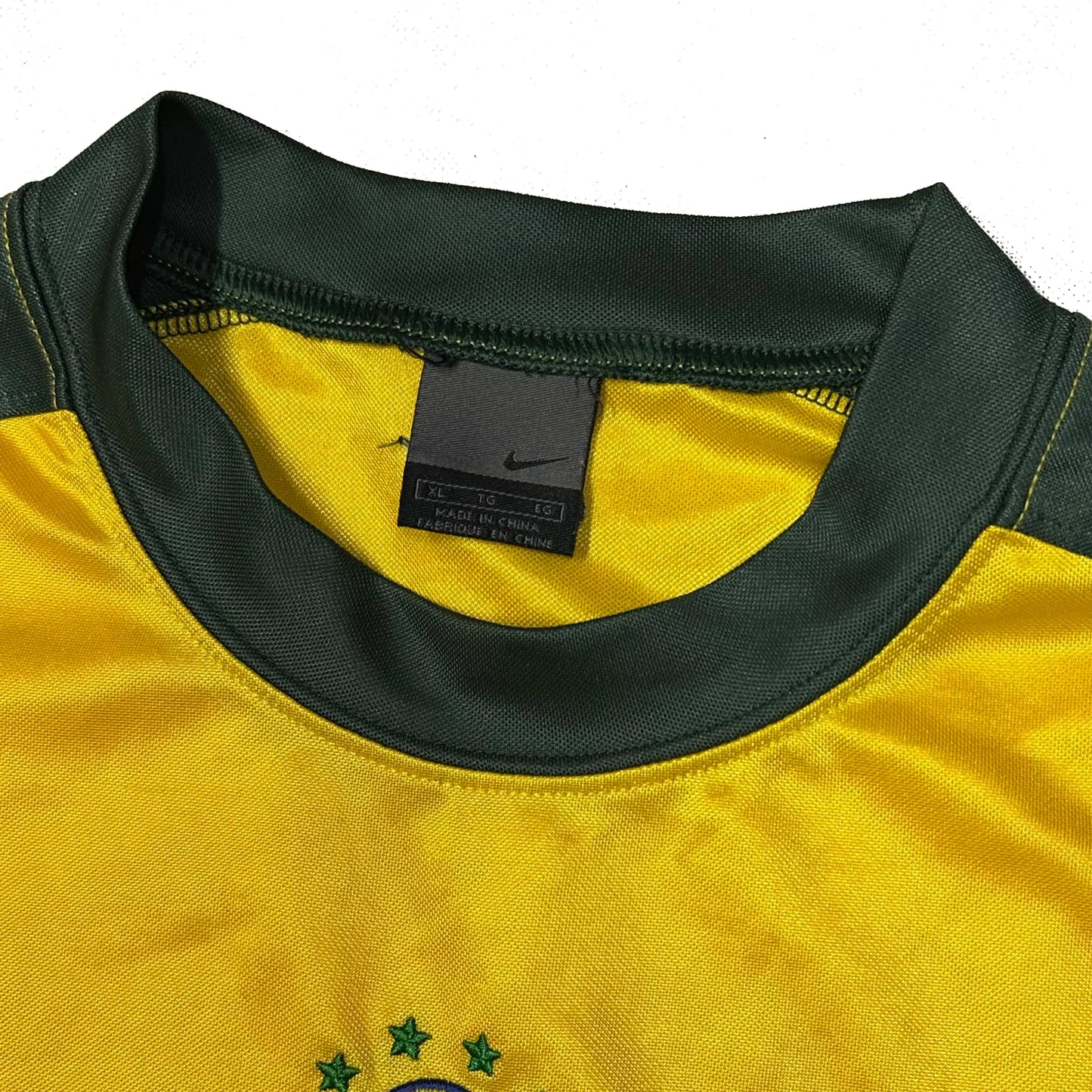 Nike Brazil 2002 Training Shirt In Yellow ( XL ) - 1036 Emporium