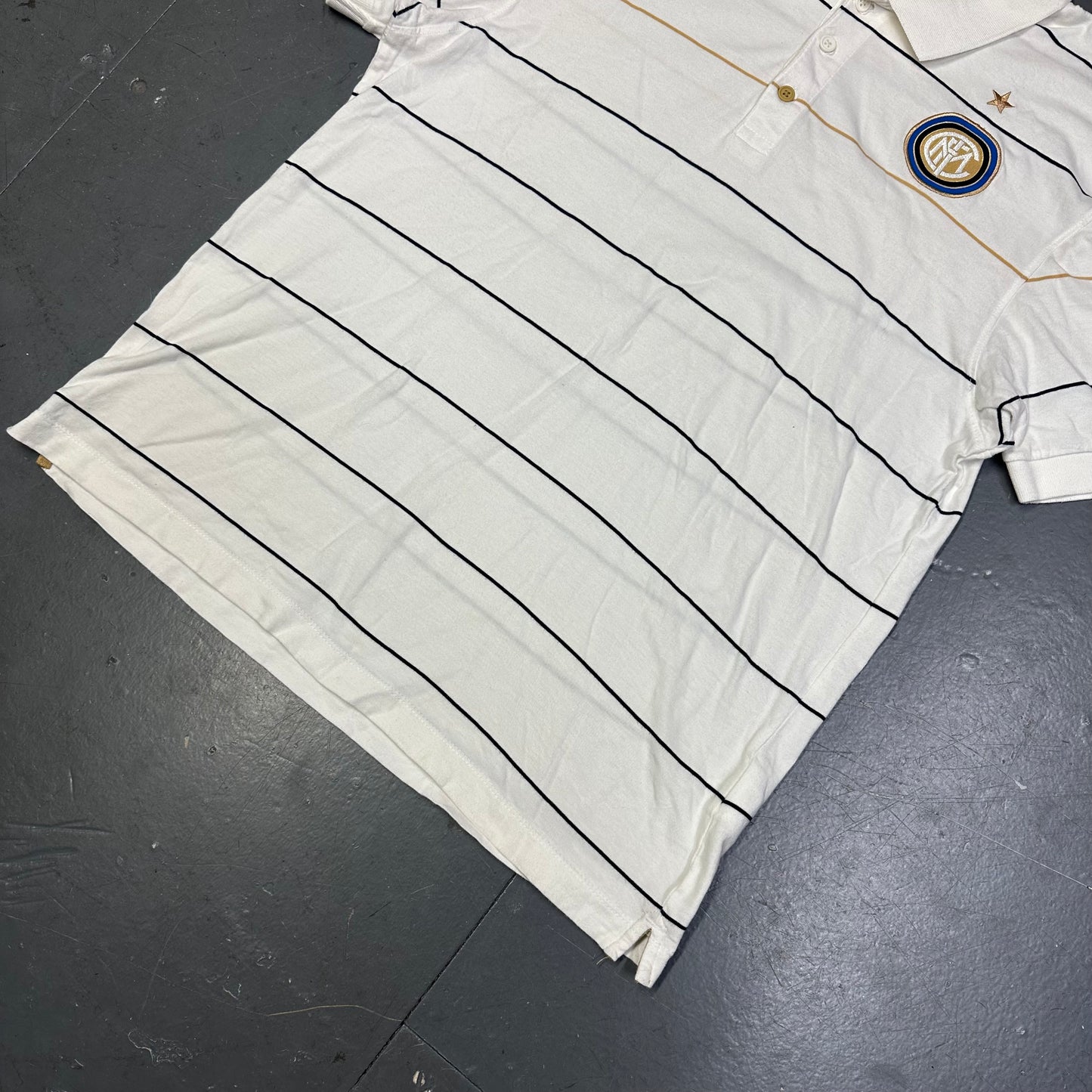 Nike 2008 Inter Milan Polo Shirt In White ( XL ) - 1036 Emporium