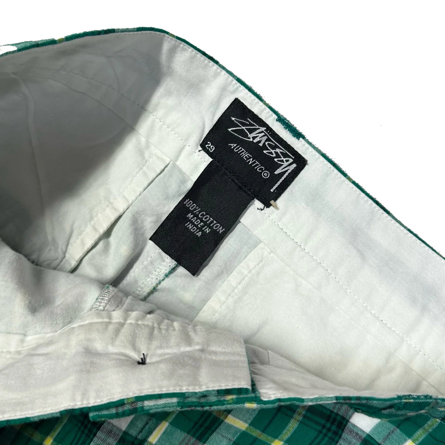Stüssy Plaid Shorts In Green ( W29 ) - 1036 Emporium