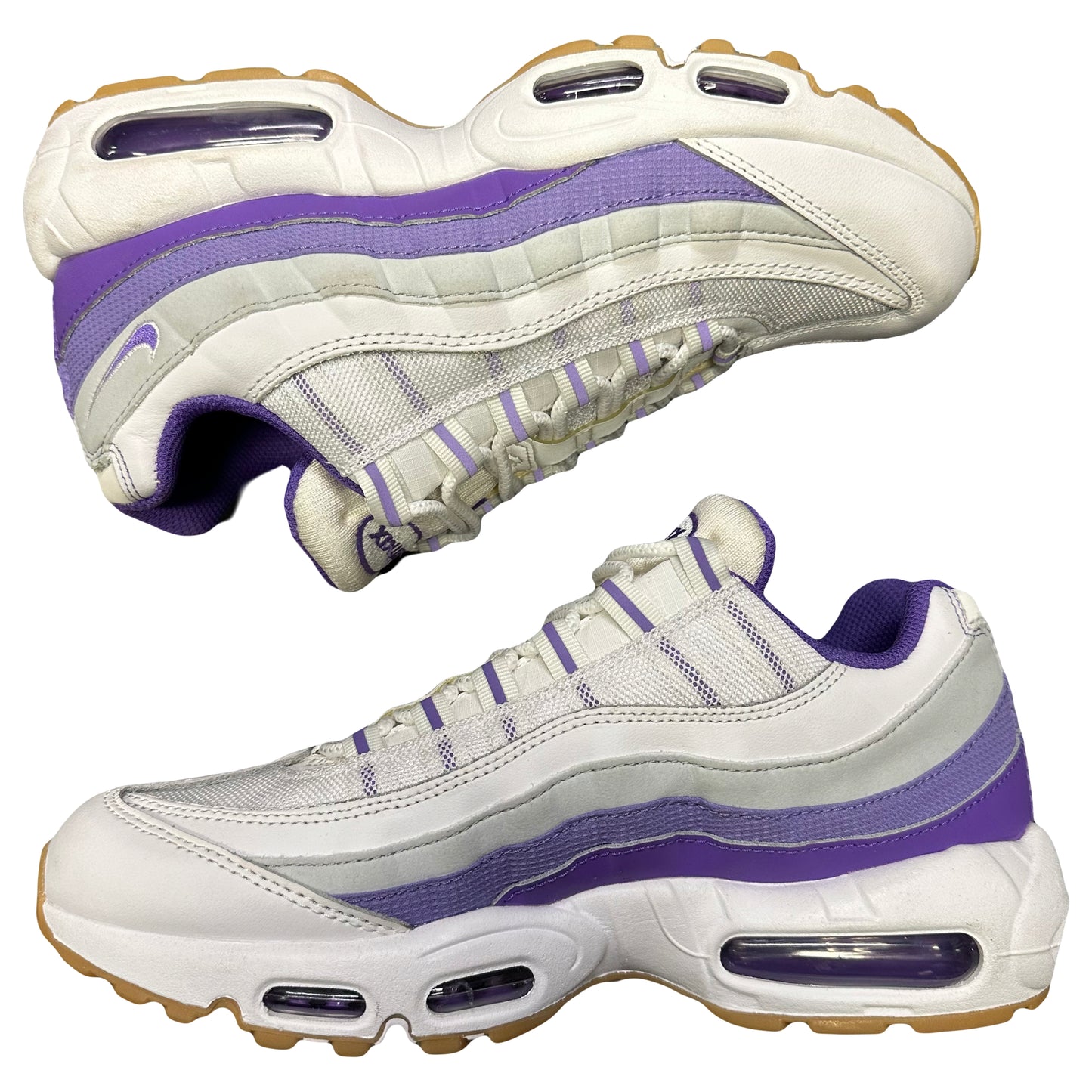 Nike Air max 95 In White & Purple ( 7.5UK / 8.5US ) - 1036 Emporium