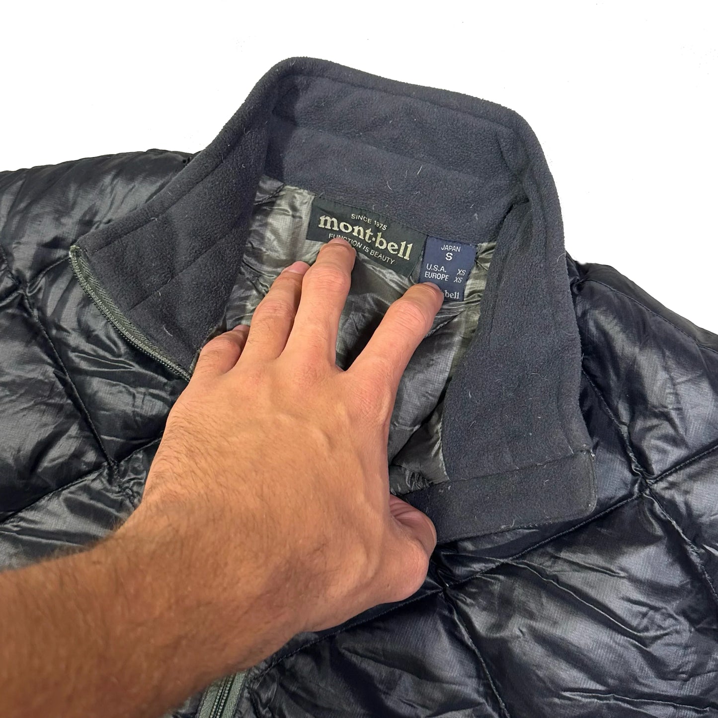 Montbell Diamond Stitch Puffer Jacket In Black ( S ) - 1036 Emporium