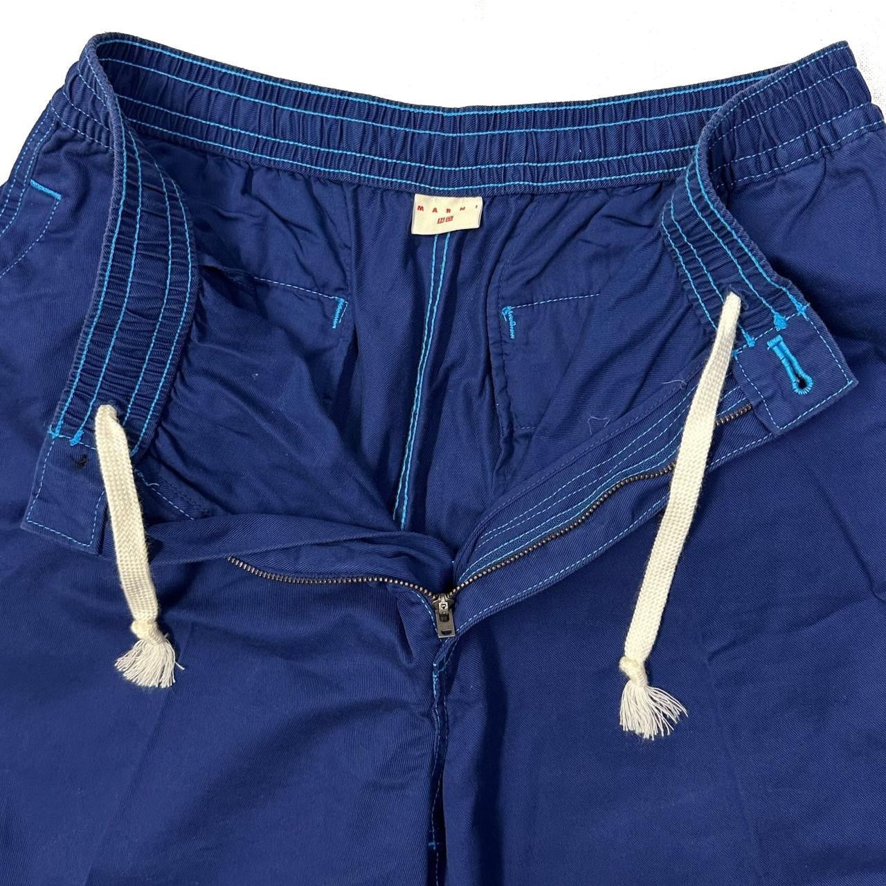 Uniqlo X Marni Wide Fit Shorts In Blue ( M )