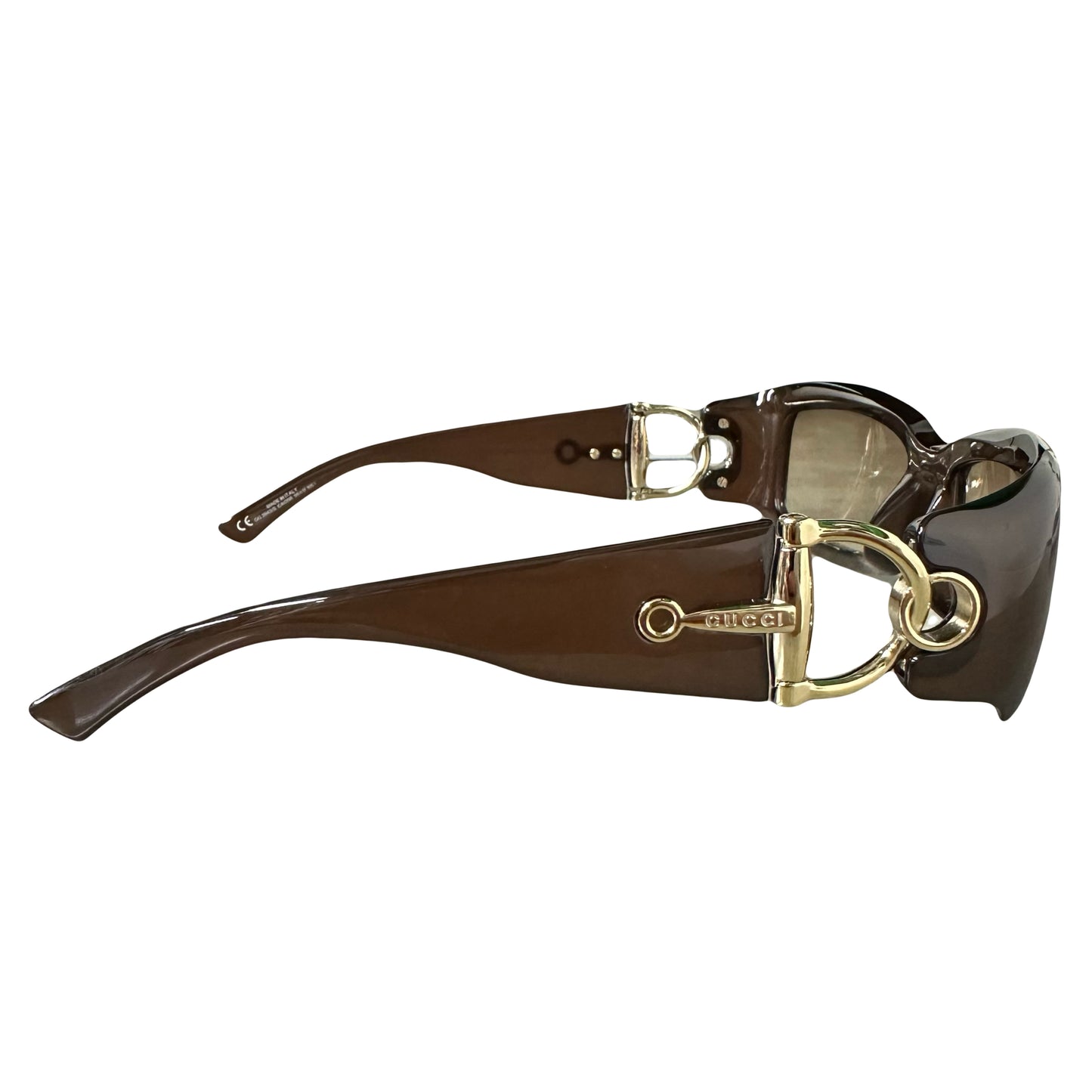 Gucci Sunglasses In Brown & Gold