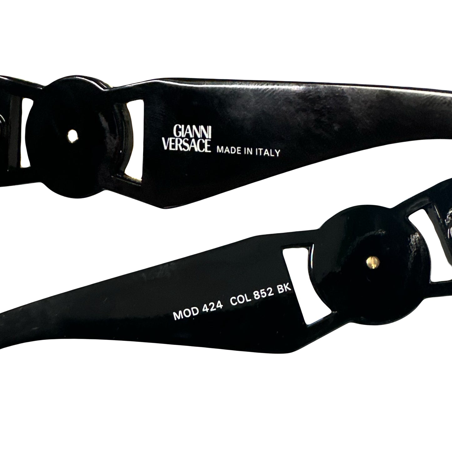 Versace 90s Medusa Head Sunglasses In Black - 1036 Emporium