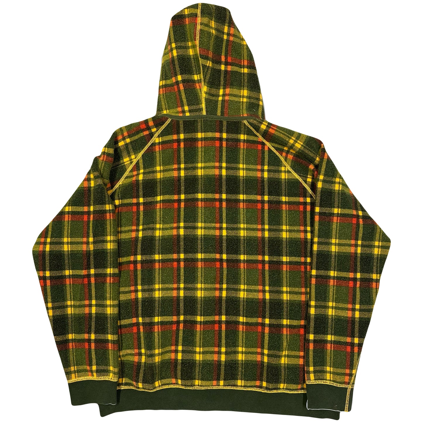 Bape Reversible Plaid Hoodie ( XL )