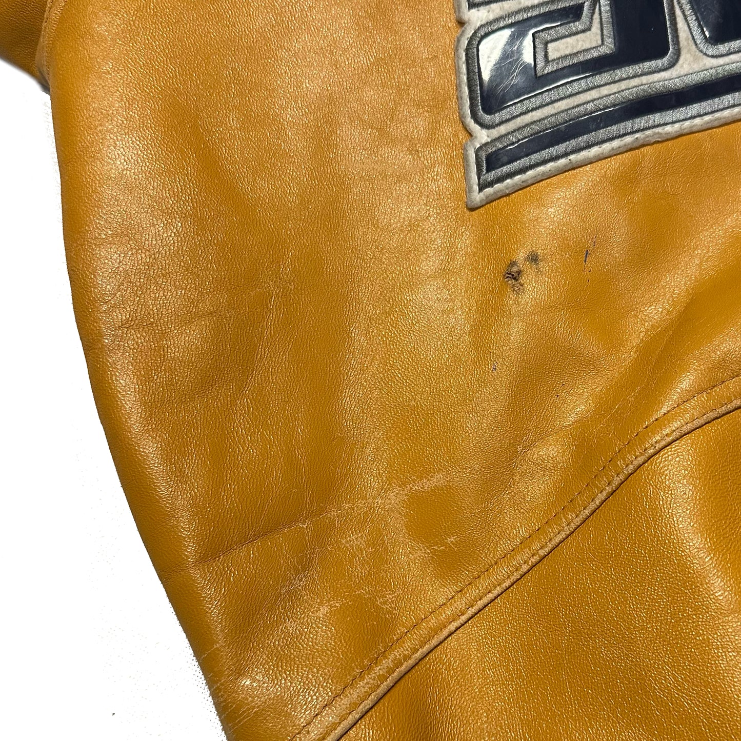 Avirex Black Spider Leather Jacket In Brown ( M )