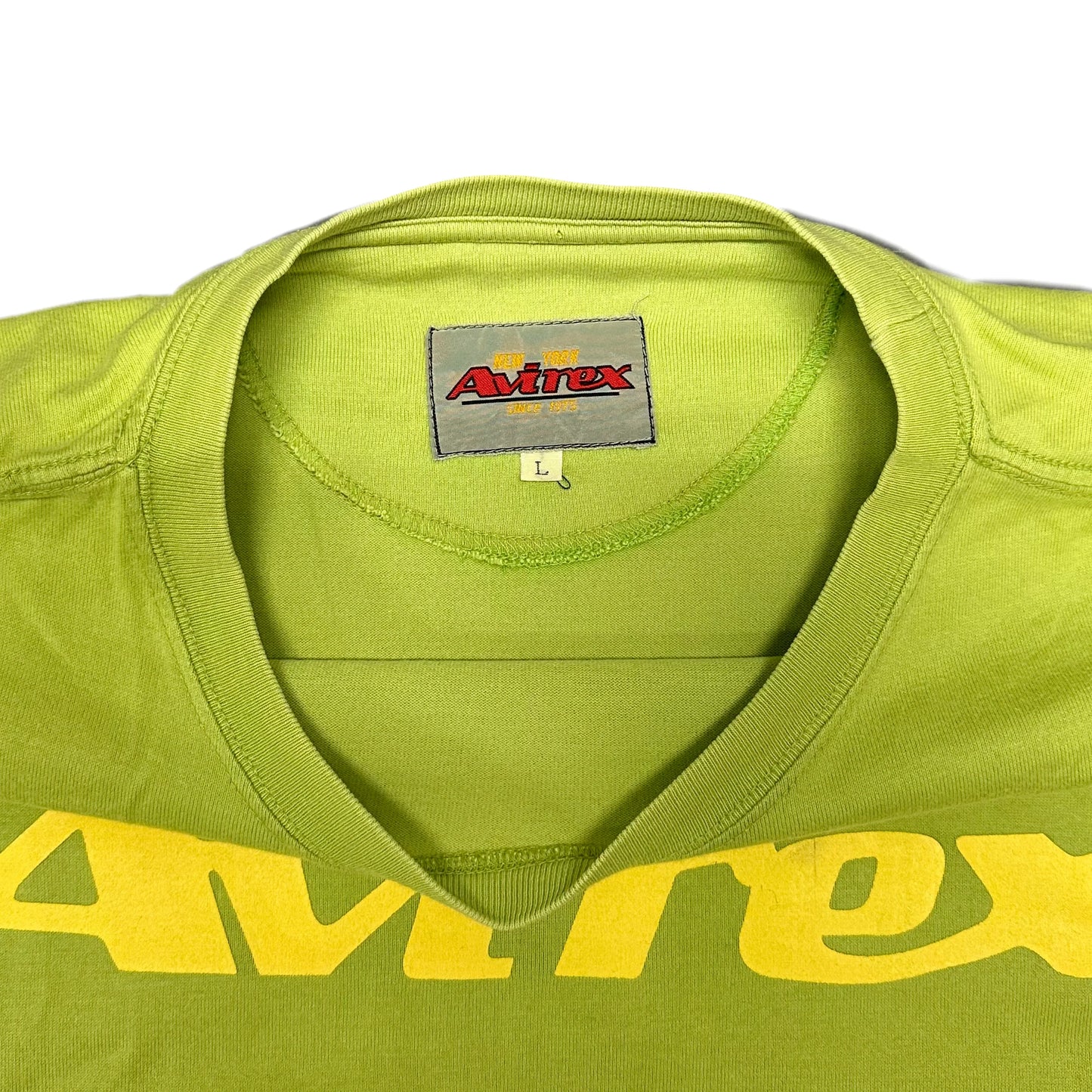 Avirex Spellout T-Shirt In Green ( L ) - 1036 Emporium