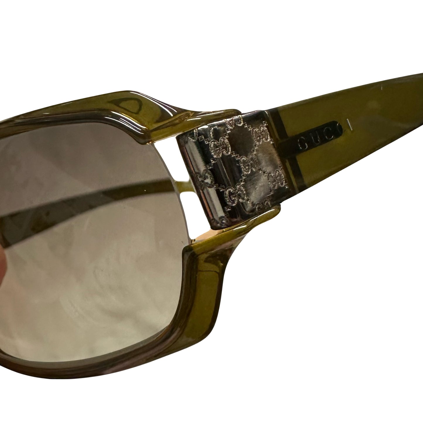 Gucci Monogram Sunglasses In Olive