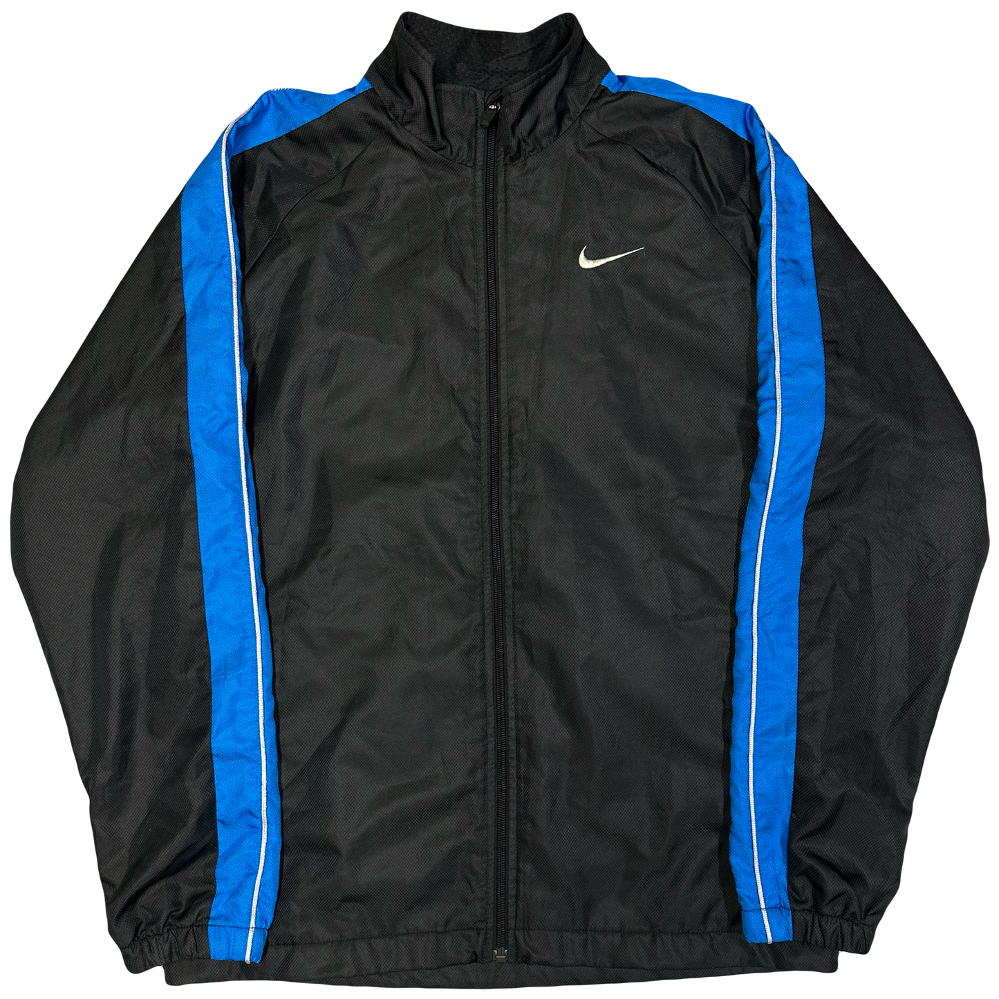 Nike 2000s Nylon Tracksuit In Black & Blue ( M ) - 1036 Emporium