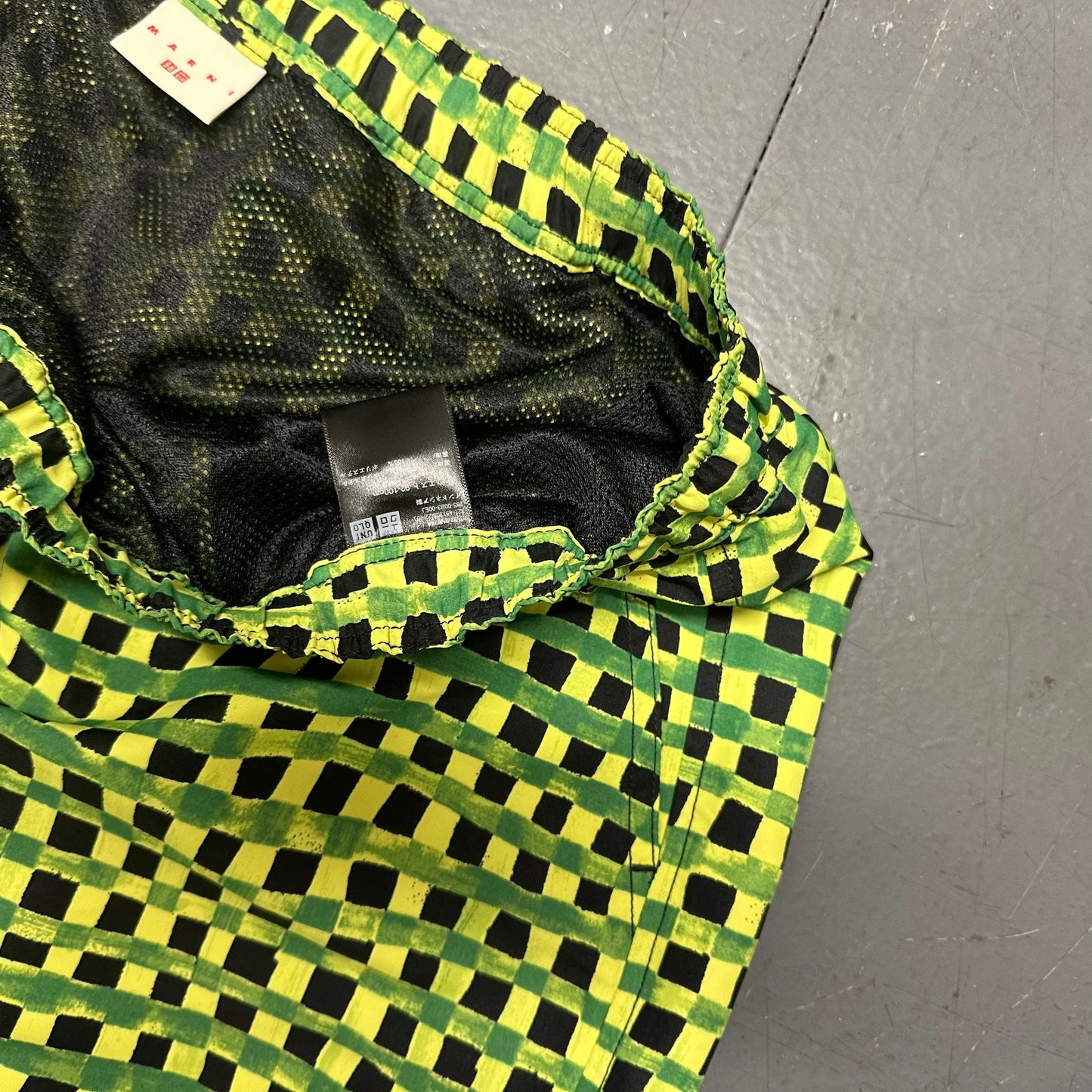 Uniqlo X Marni Check Shorts In Green ( L ) - 1036 Emporium