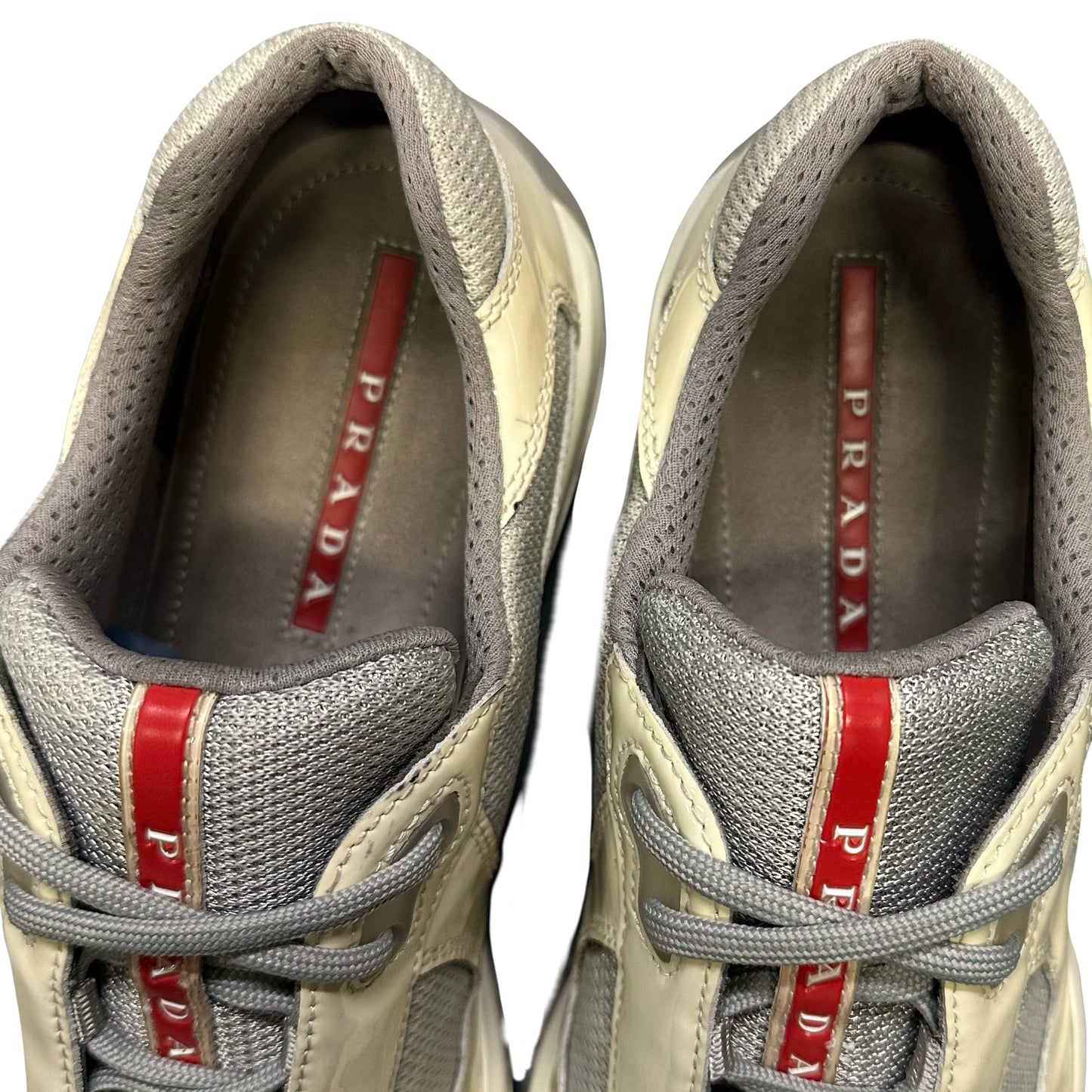 Prada America’s Cup Sneakers In Cream ( 8UK / 9US ) - 1036 Emporium