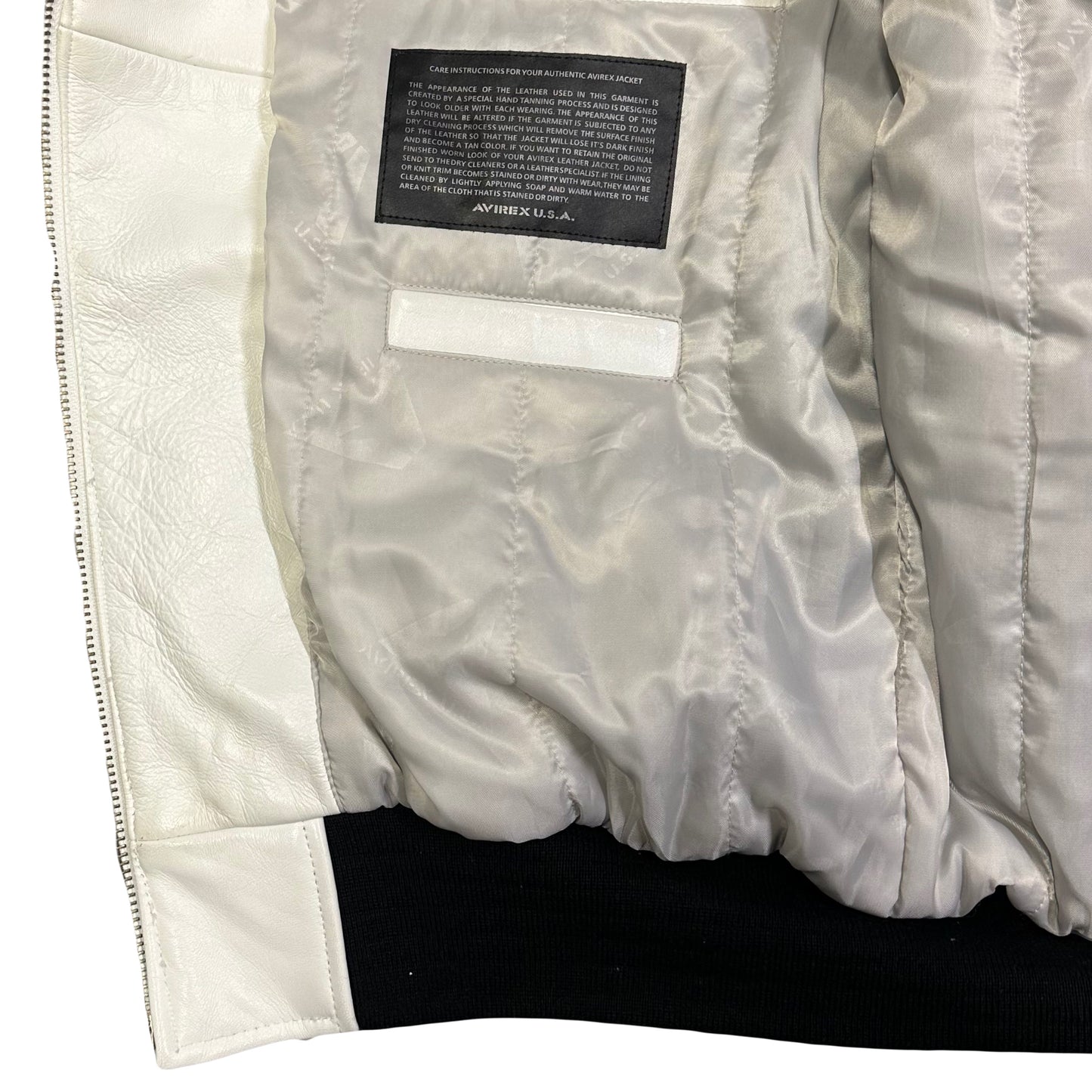 ARCHIVE Avirex Fighter Jet Leather Jacket ( XXL ) - 1036 Emporium