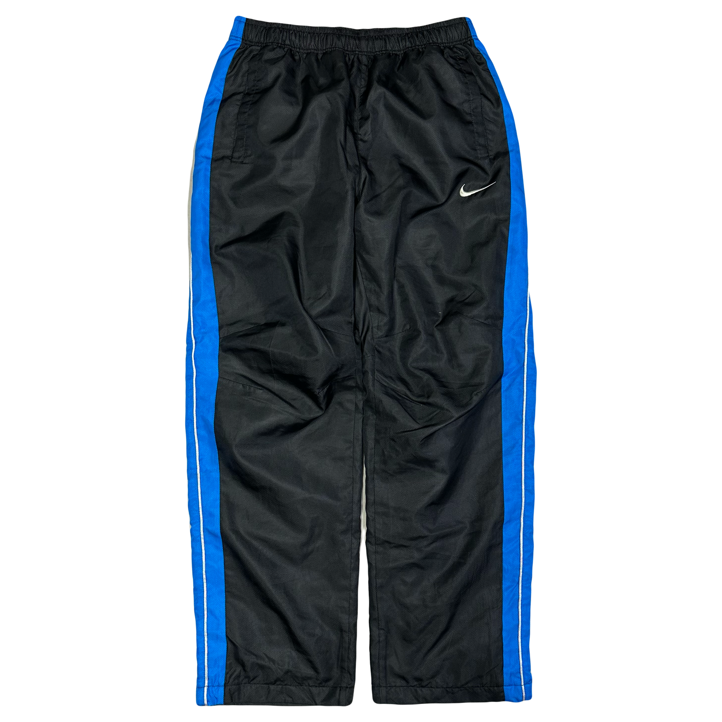 Nike 2000s Nylon Tracksuit In Black & Blue ( M ) - 1036 Emporium