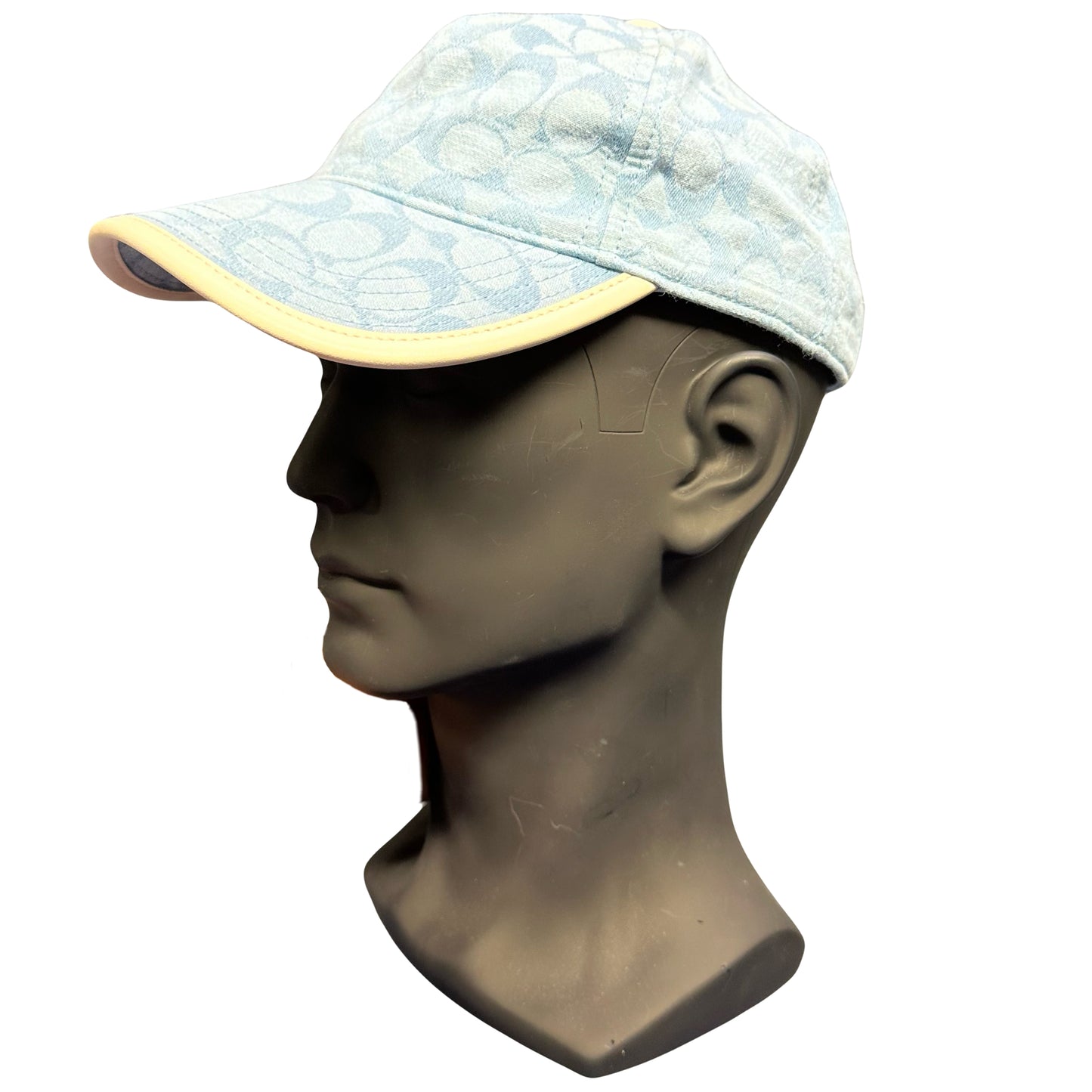 Coach Monogram Cap In Baby Blue ( O/S ) - 1036 Emporium