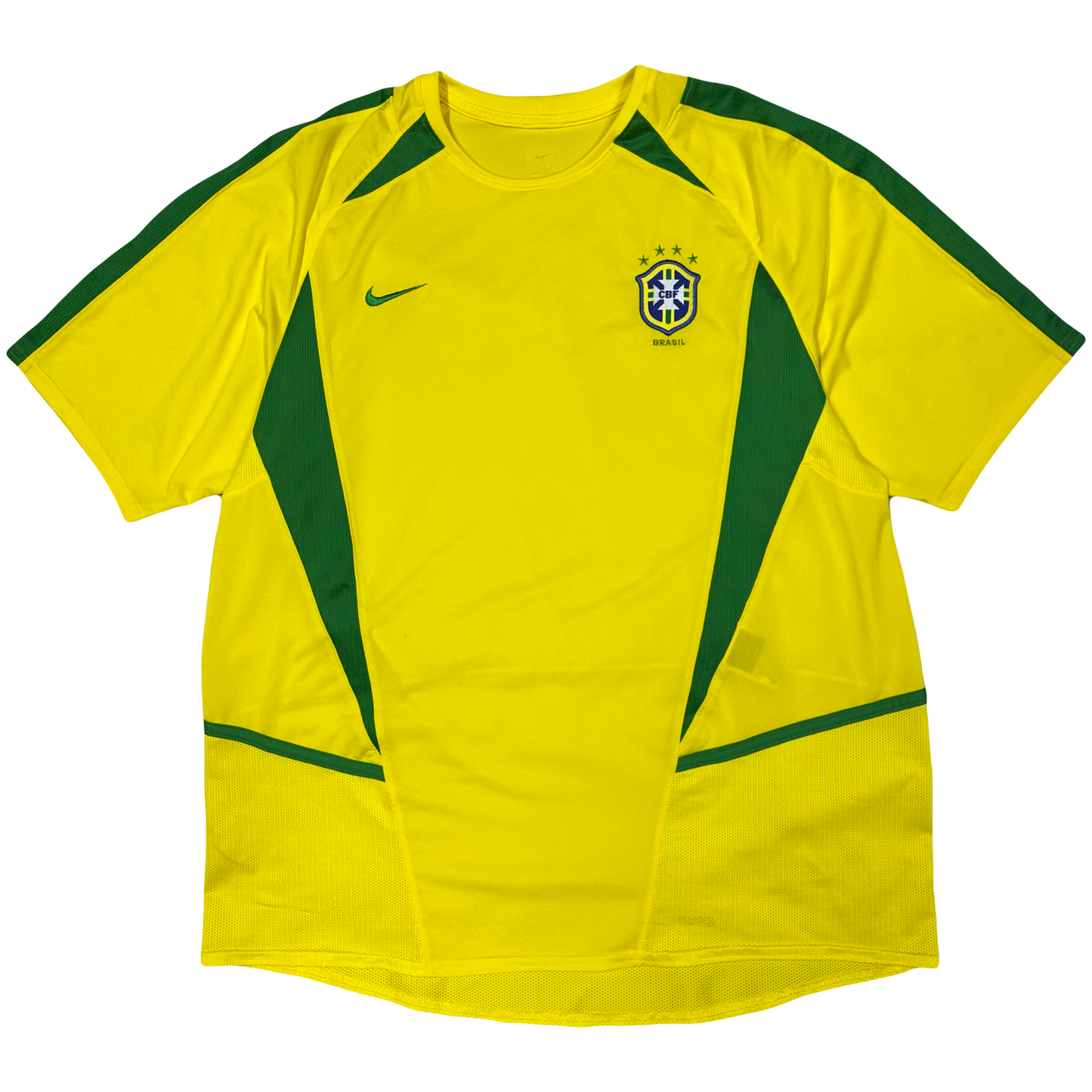 Nike Brazil 2004 Shirt In Yellow ( M )