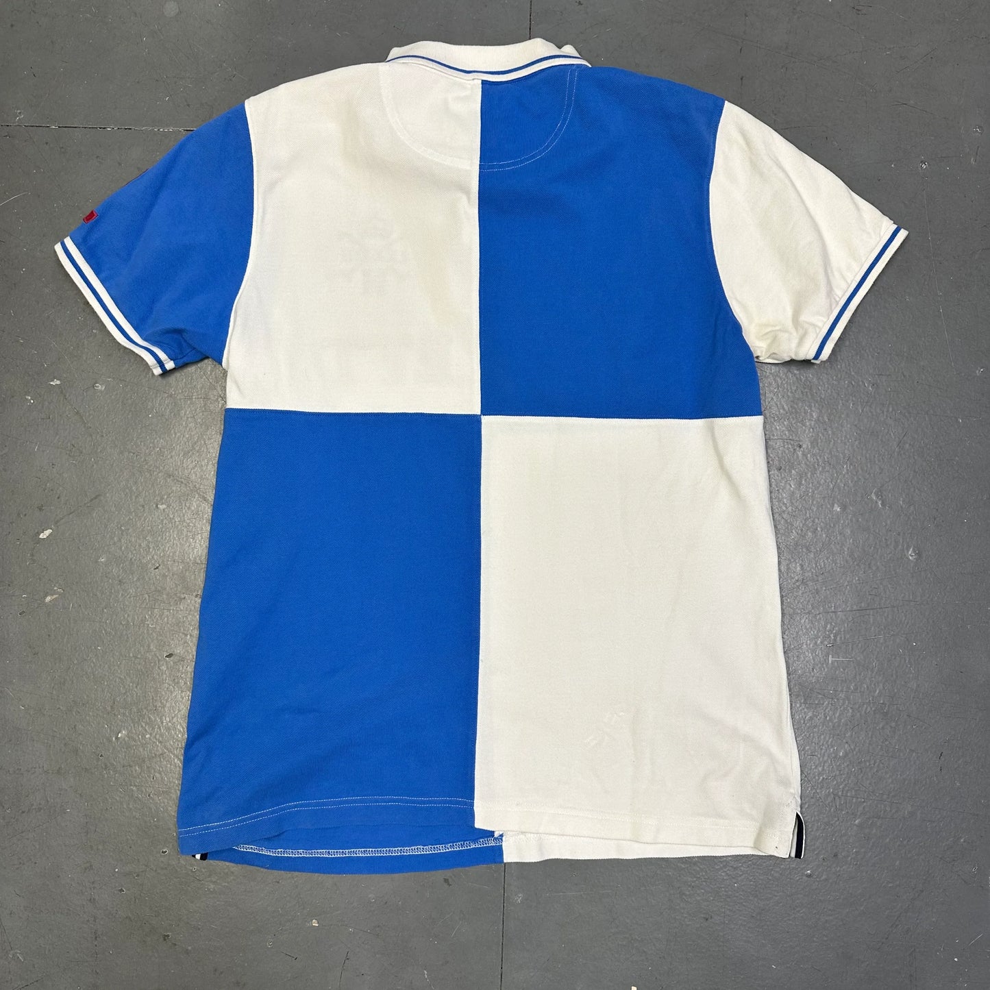 Hackett Polo In Blue & White ( XL ) - 1036 Emporium