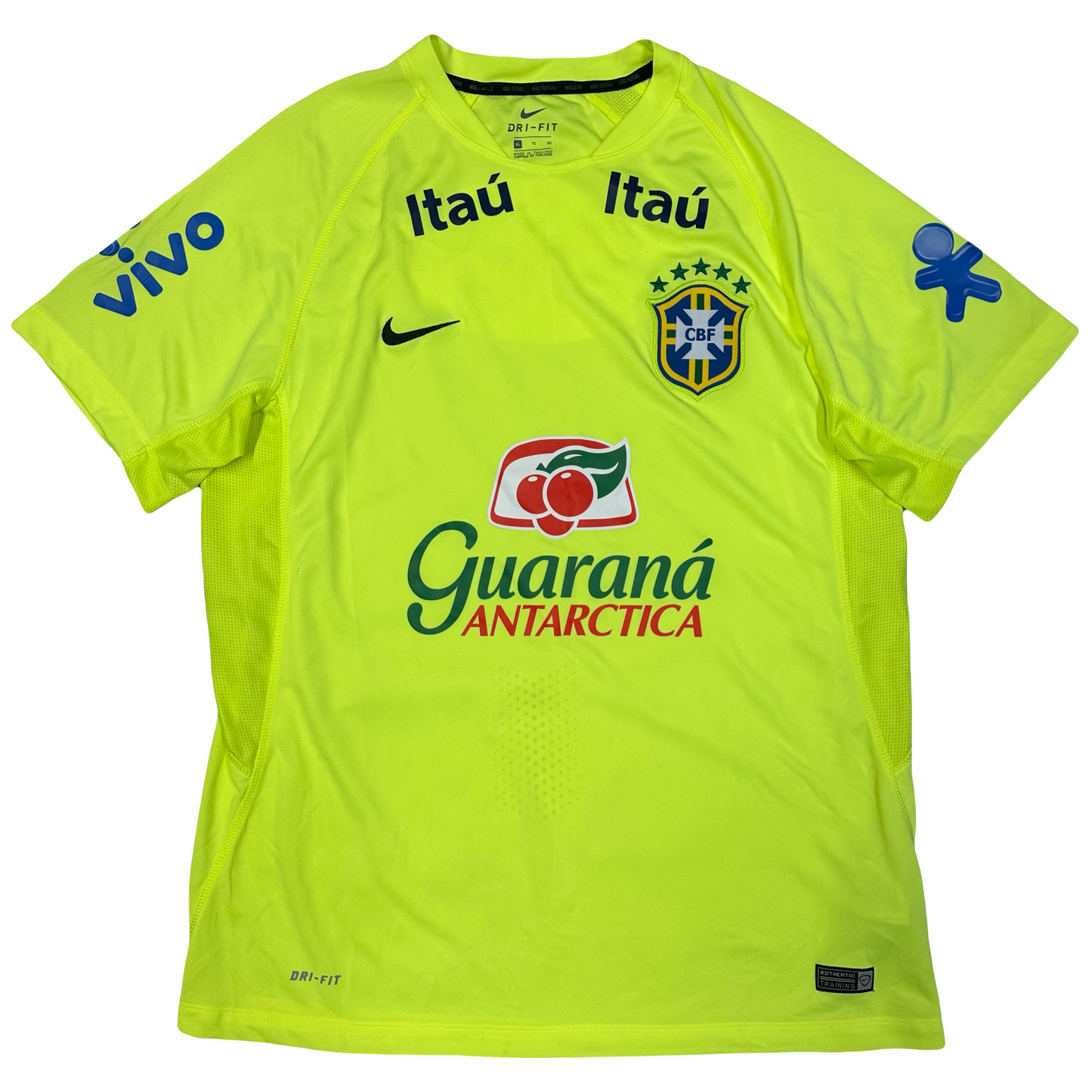 Nike Brazil 2020/21 Training Shirt In Neon Green ( XL )