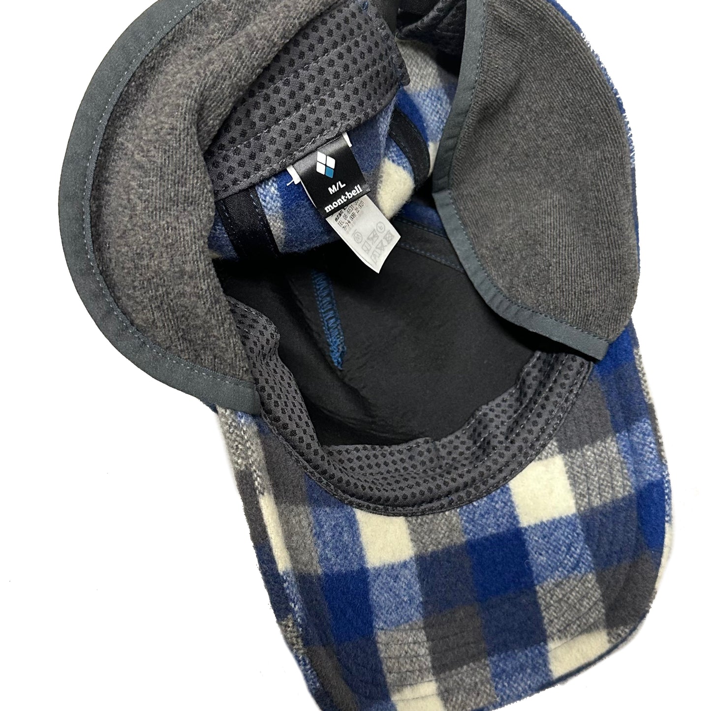 Montbell Wool Check Cap In Blue ( M/L ) - 1036 Emporium