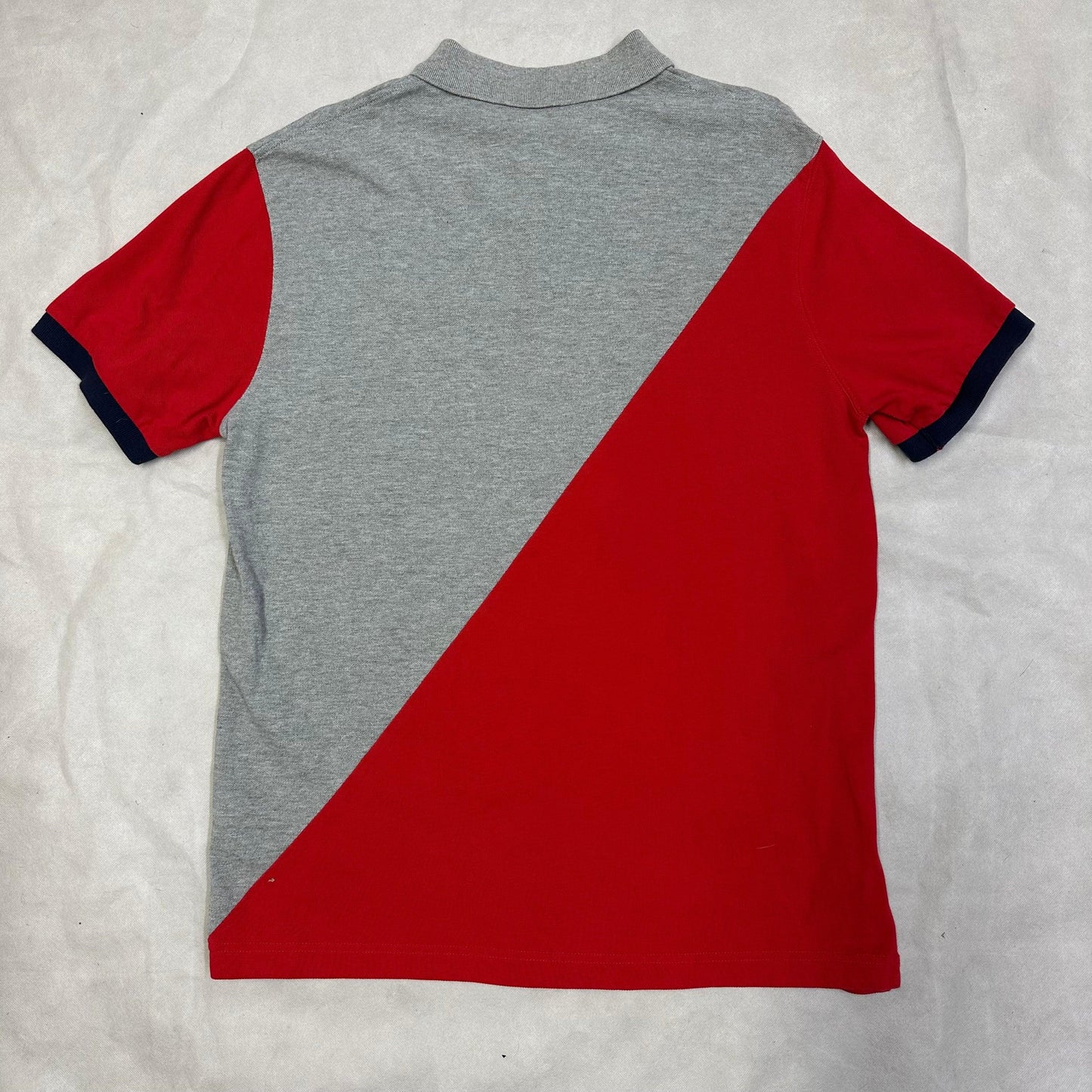 Hackett Polo In Red & Grey ( L ) - 1036 Emporium