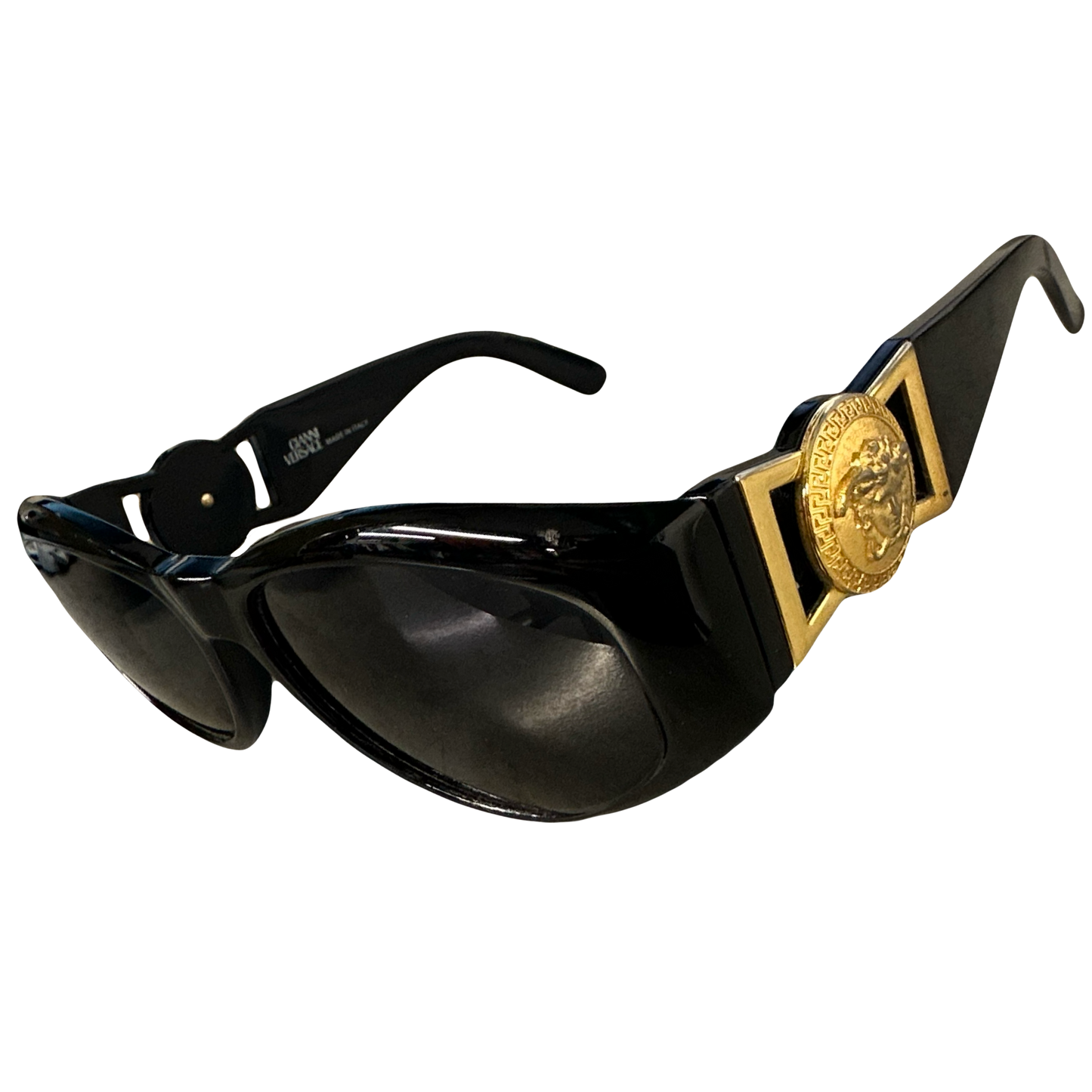 Versace 90s Medusa Head Sunglasses In Black - 1036 Emporium