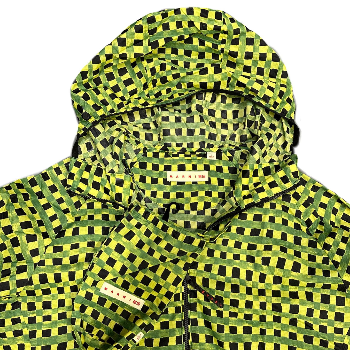 Uniqlo X Marni Check Jacket In Green ( L ) - 1036 Emporium