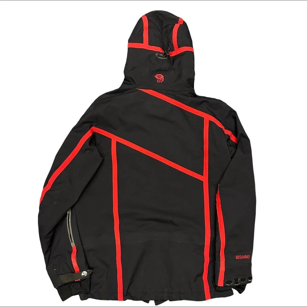 Mountain hardwear conduit soft shell jacket in black & red ( M ) - 1036 Emporium