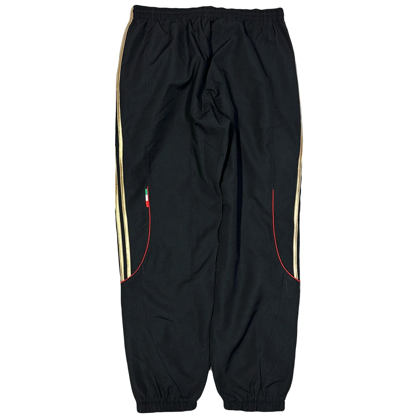 Adidas AC Milan 2010/11 Tracksuit Bottoms In Black & Gold ( M ) - 1036 Emporium