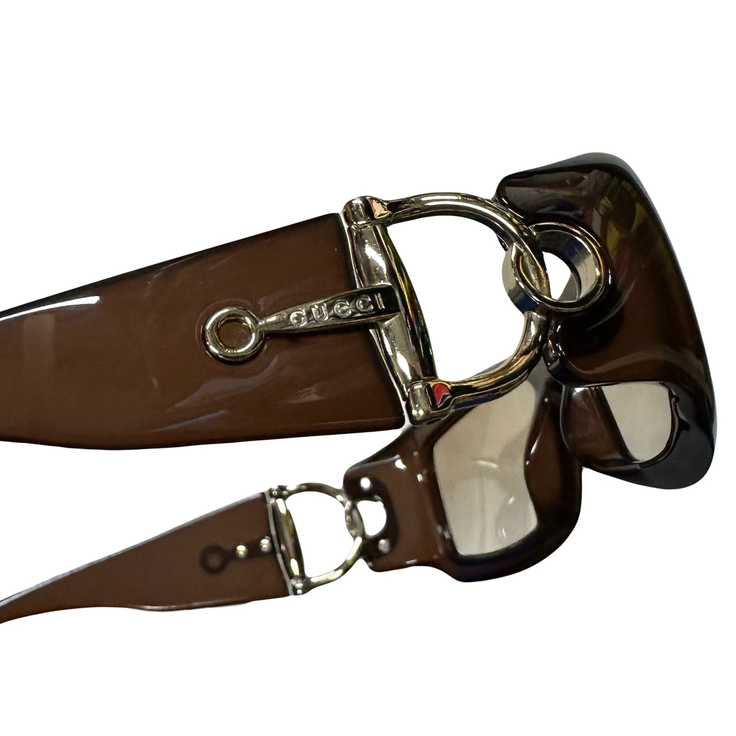 Gucci Sunglasses In Brown & Gold