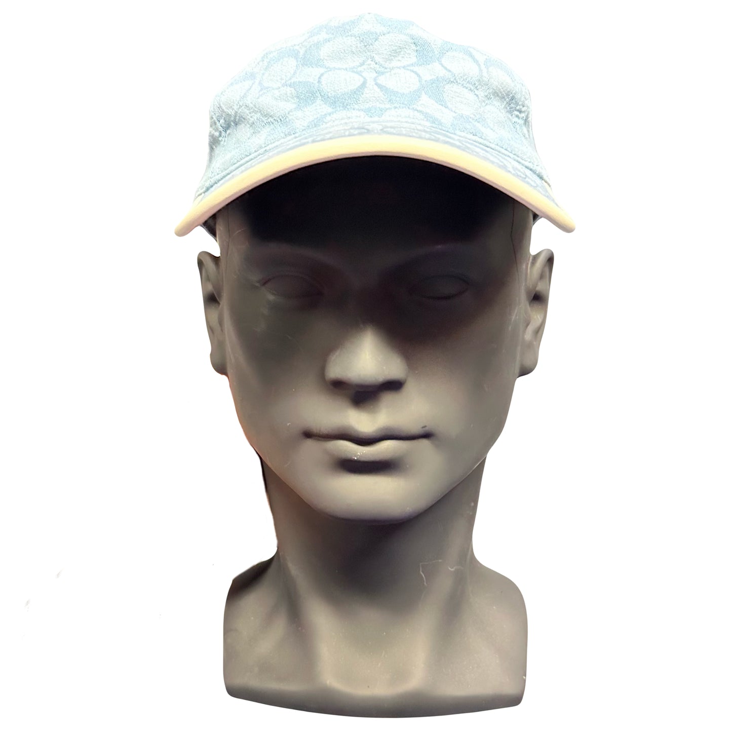 Coach Monogram Cap In Baby Blue ( O/S ) - 1036 Emporium