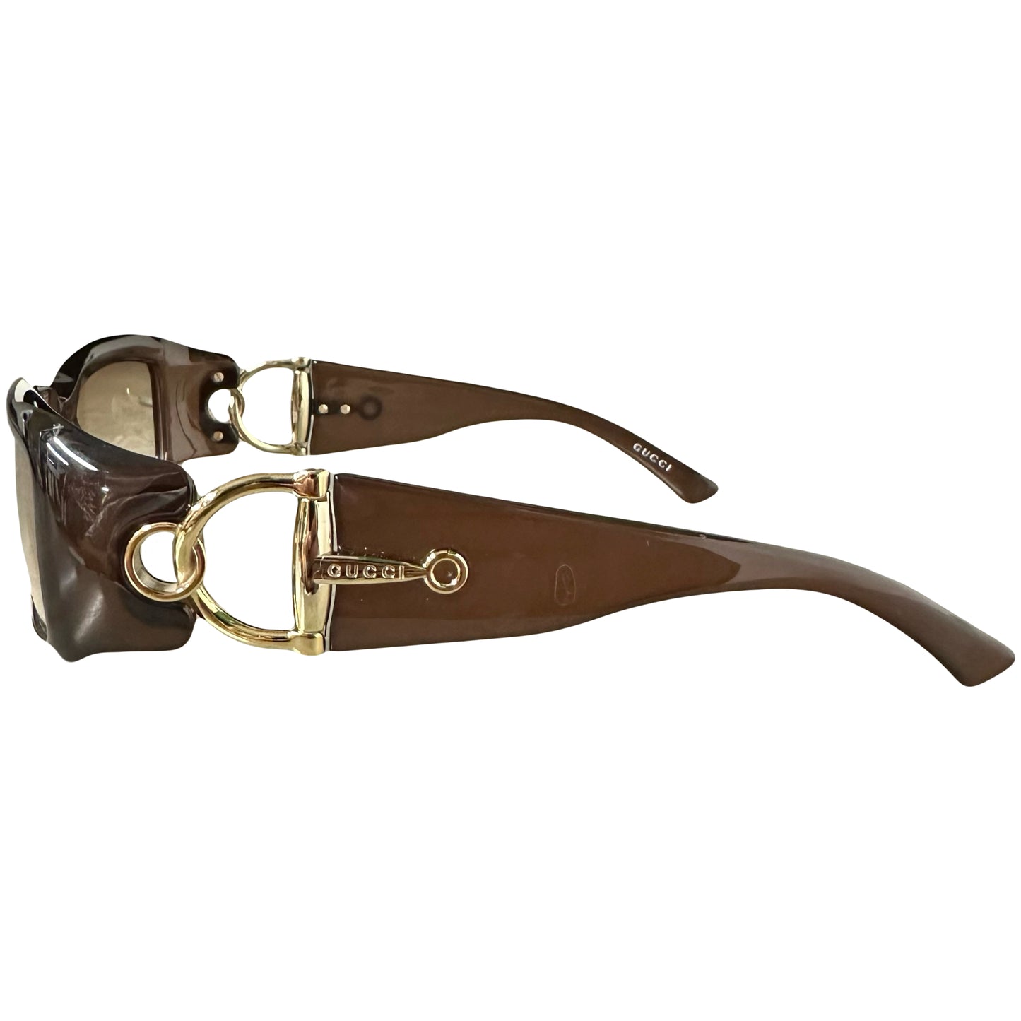 Gucci Sunglasses In Brown & Gold