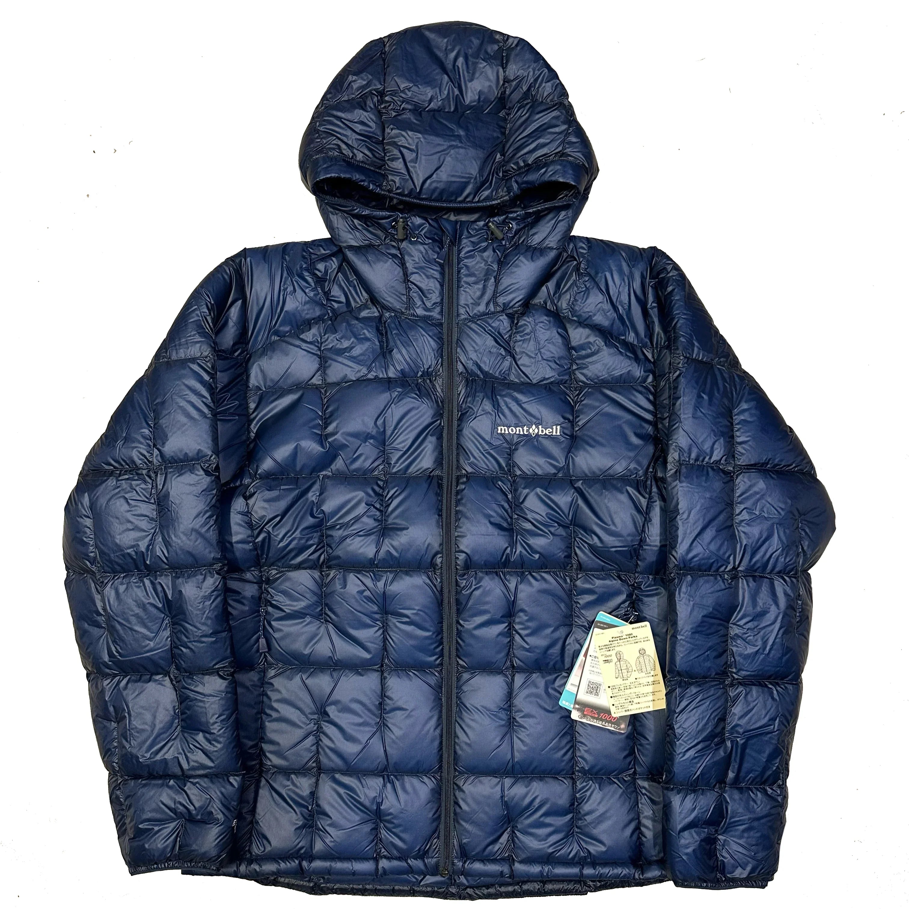 Montbell Plasma 1000 Alpine Down Parka Puffer Jacket in Navy Blue