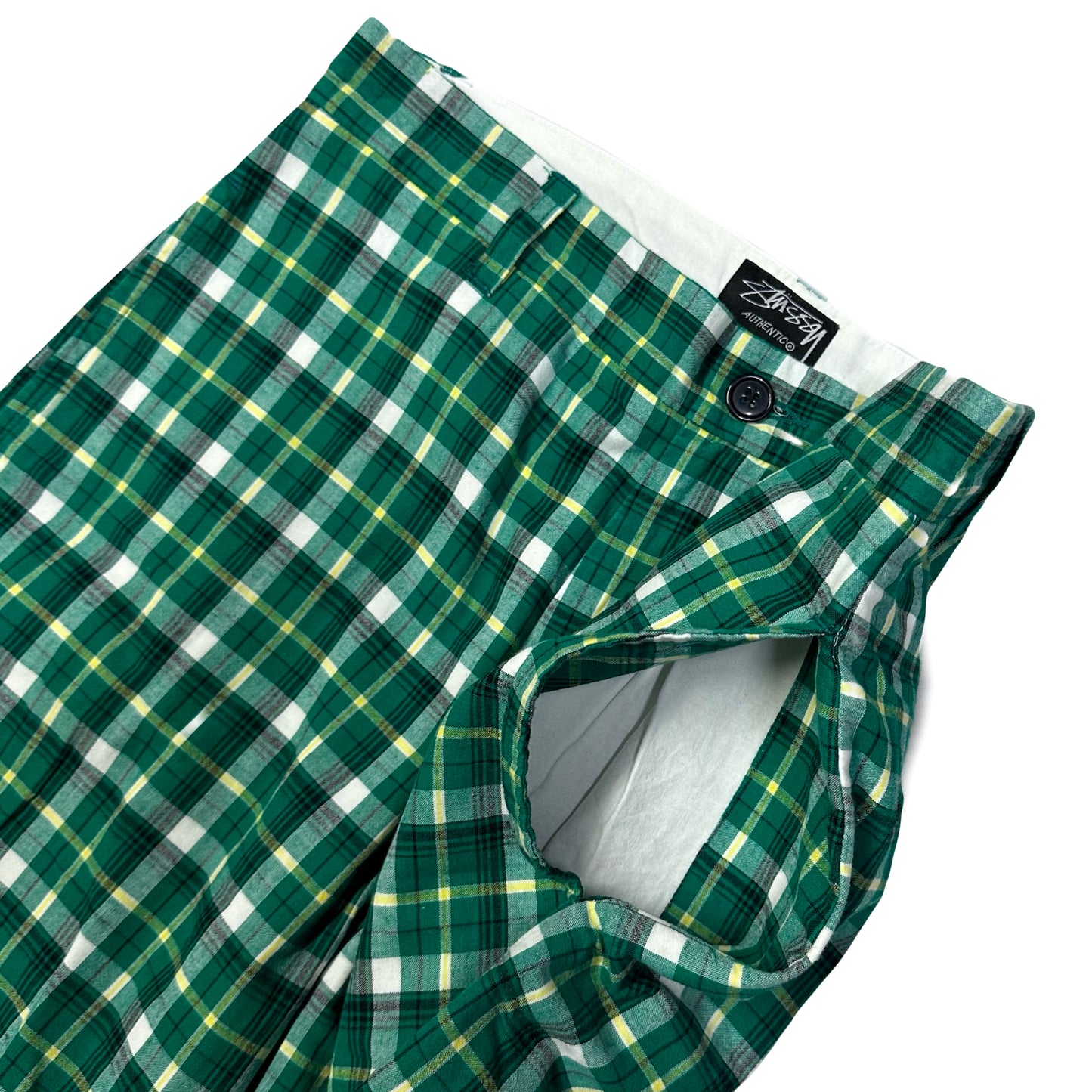 Stüssy Plaid Shorts In Green ( W29 )