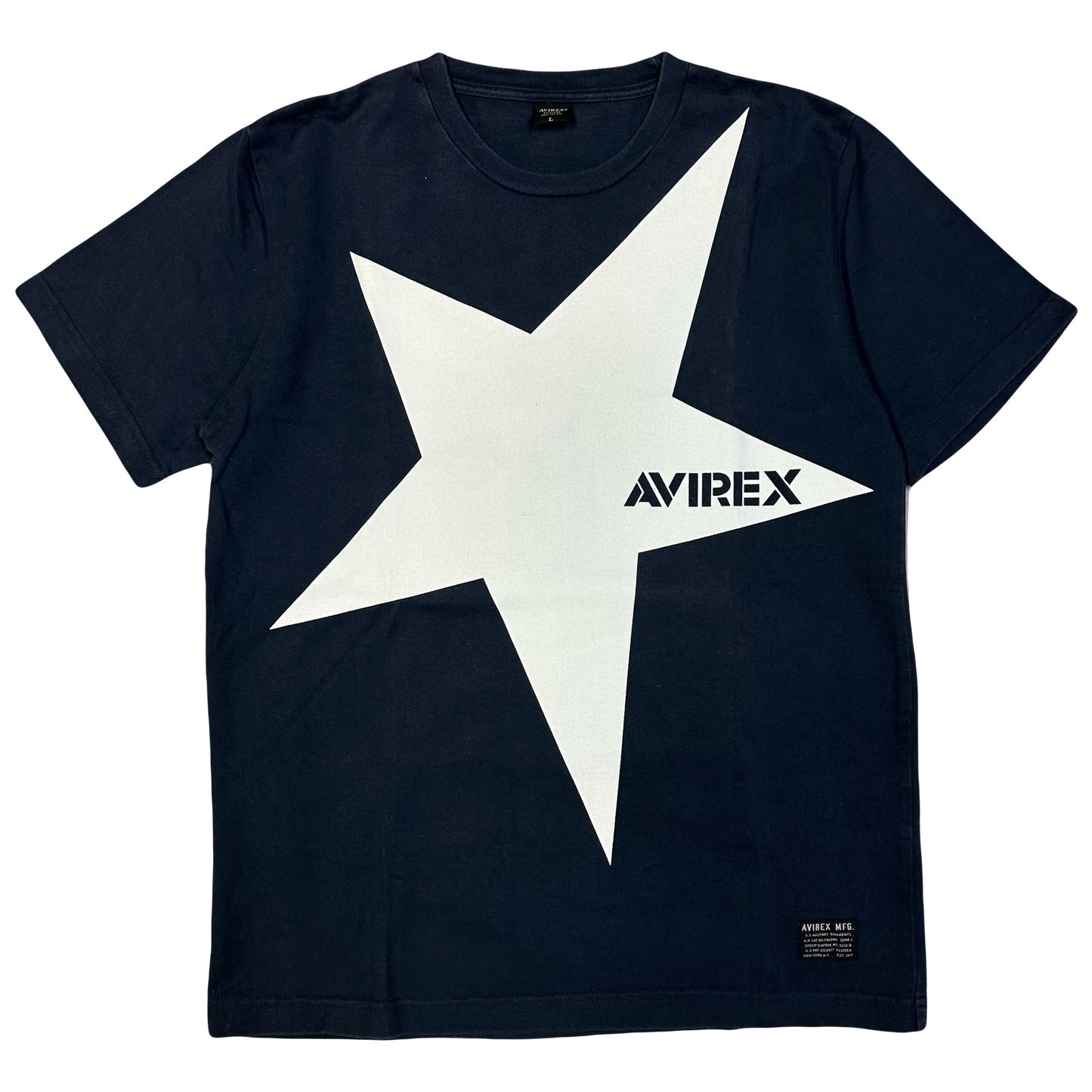 Avirex Star T-Shirt In Navy ( L ) - 1036 Emporium