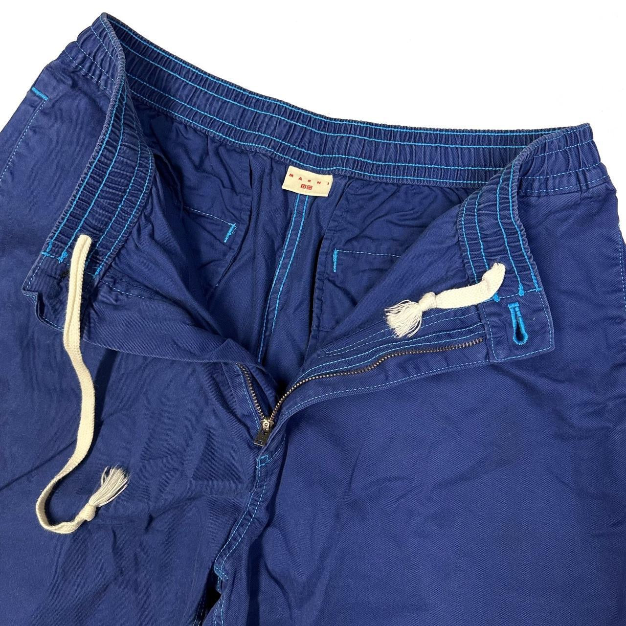 Uniqlo X Marni Wide Fit Shorts In Blue ( S ) - 1036 Emporium
