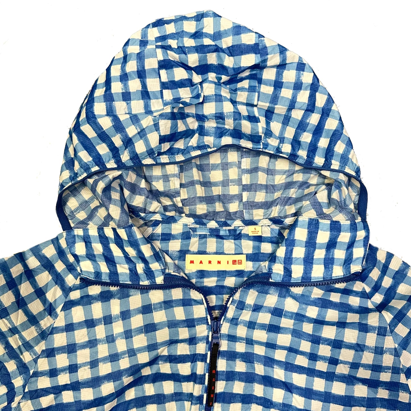 Uniqlo X Marni Check Jacket In Blue ( S ) - 1036 Emporium