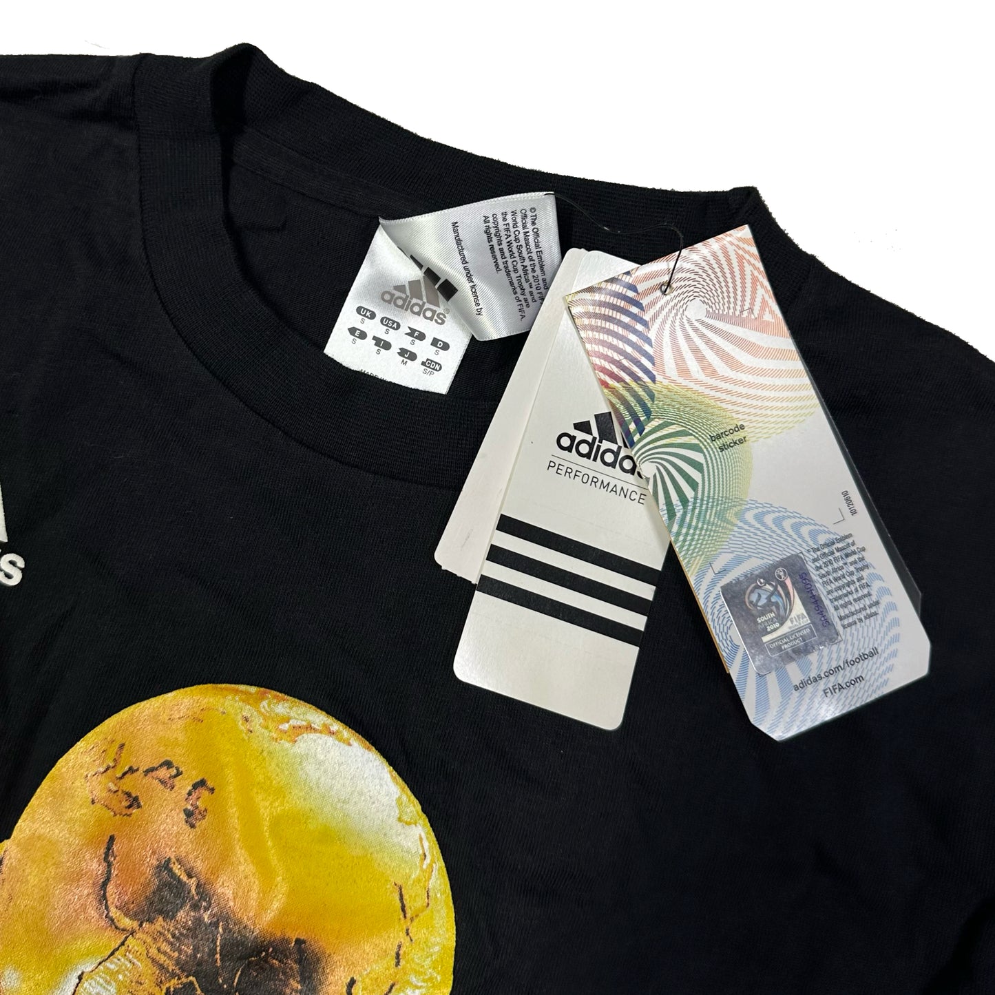 Adidas 2010 South Africa World Cup Shirt In Black ( S )
