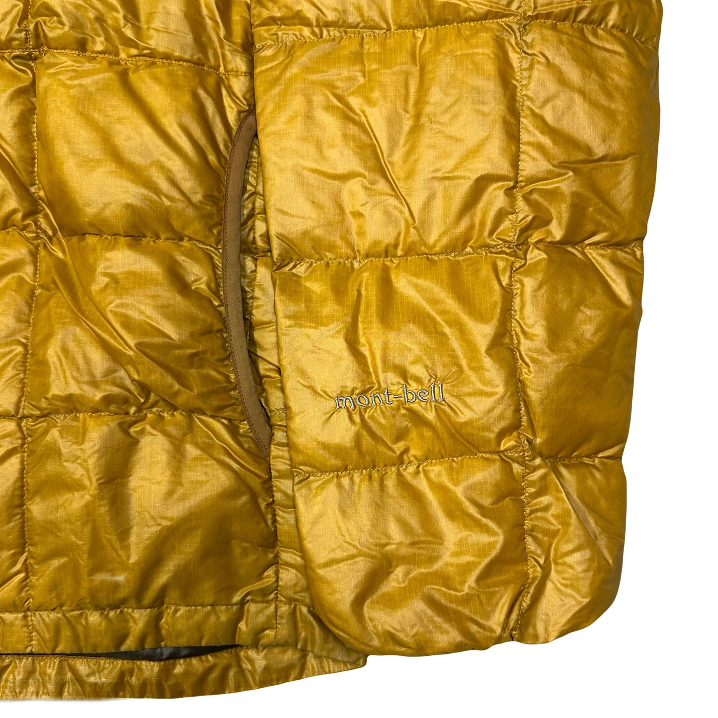 Montbell Square Stitch Puffer Jacket In Yellow ( L )