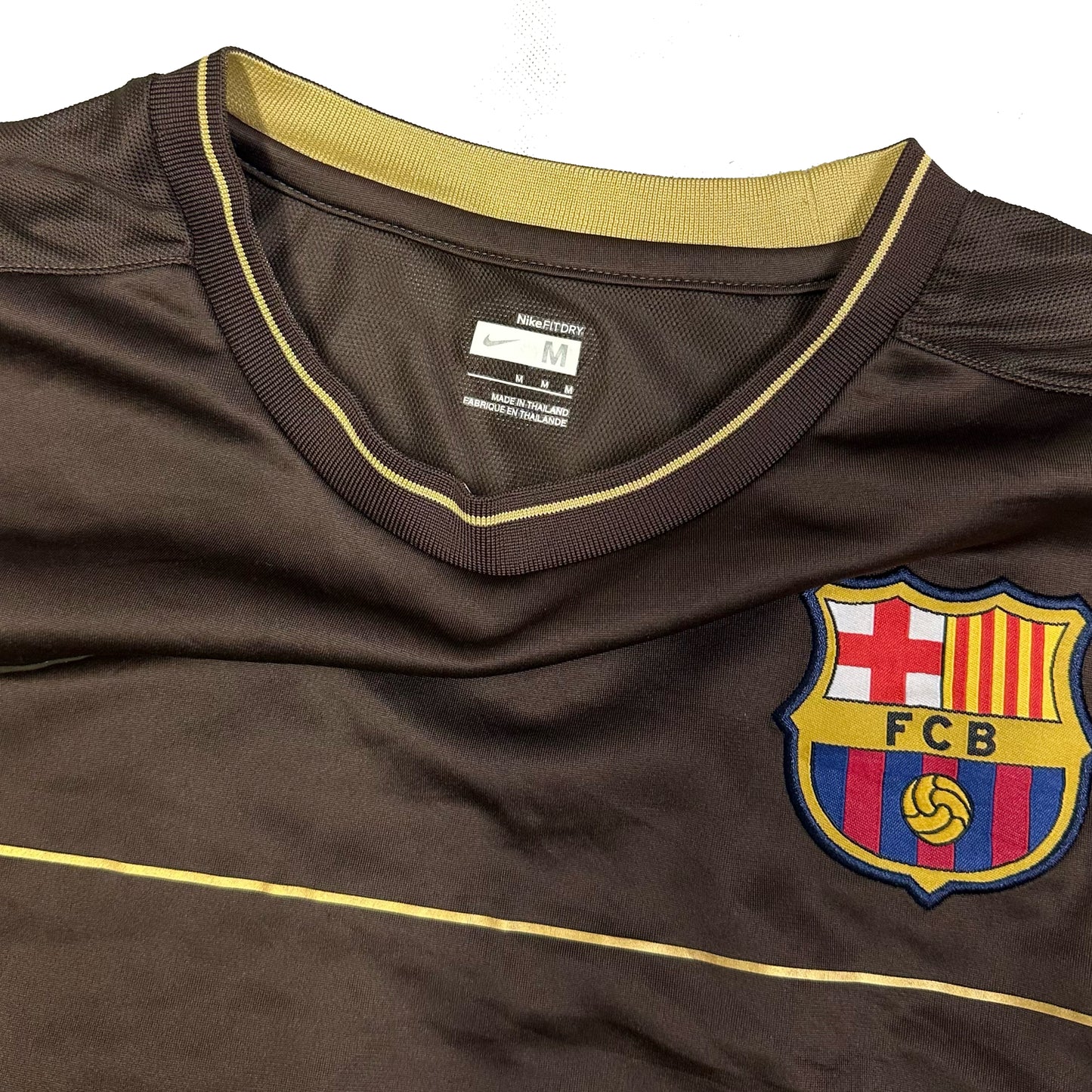 Nike 2008 Barcelona Shirt In Brown ( M )