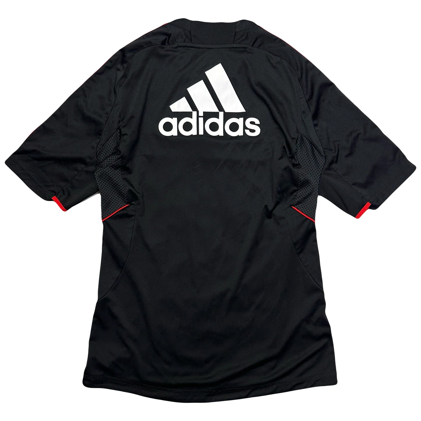 Adidas AC Milan 2010/11 Shirt In Black & Red ( S ) - 1036 Emporium