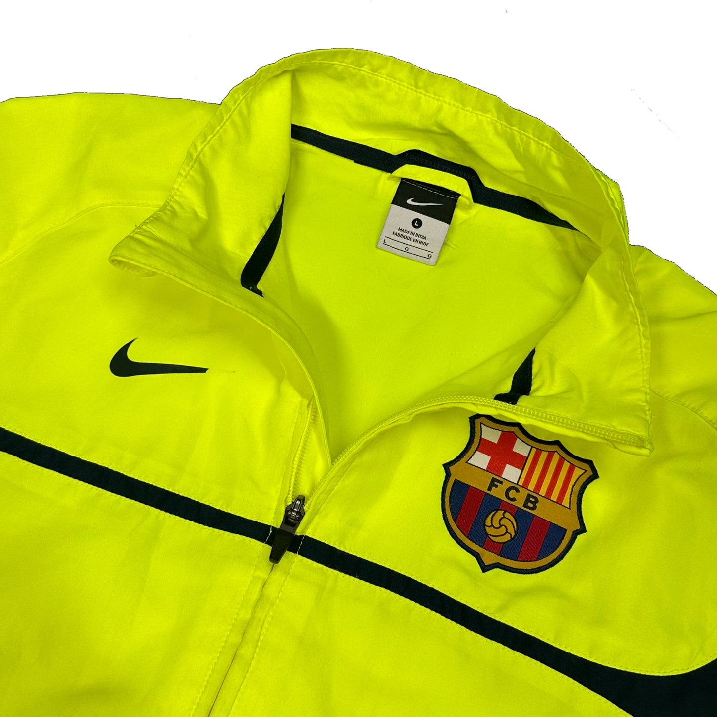 Nike Barcelona 2010/11 Tracksuit Top In Neon ( L )