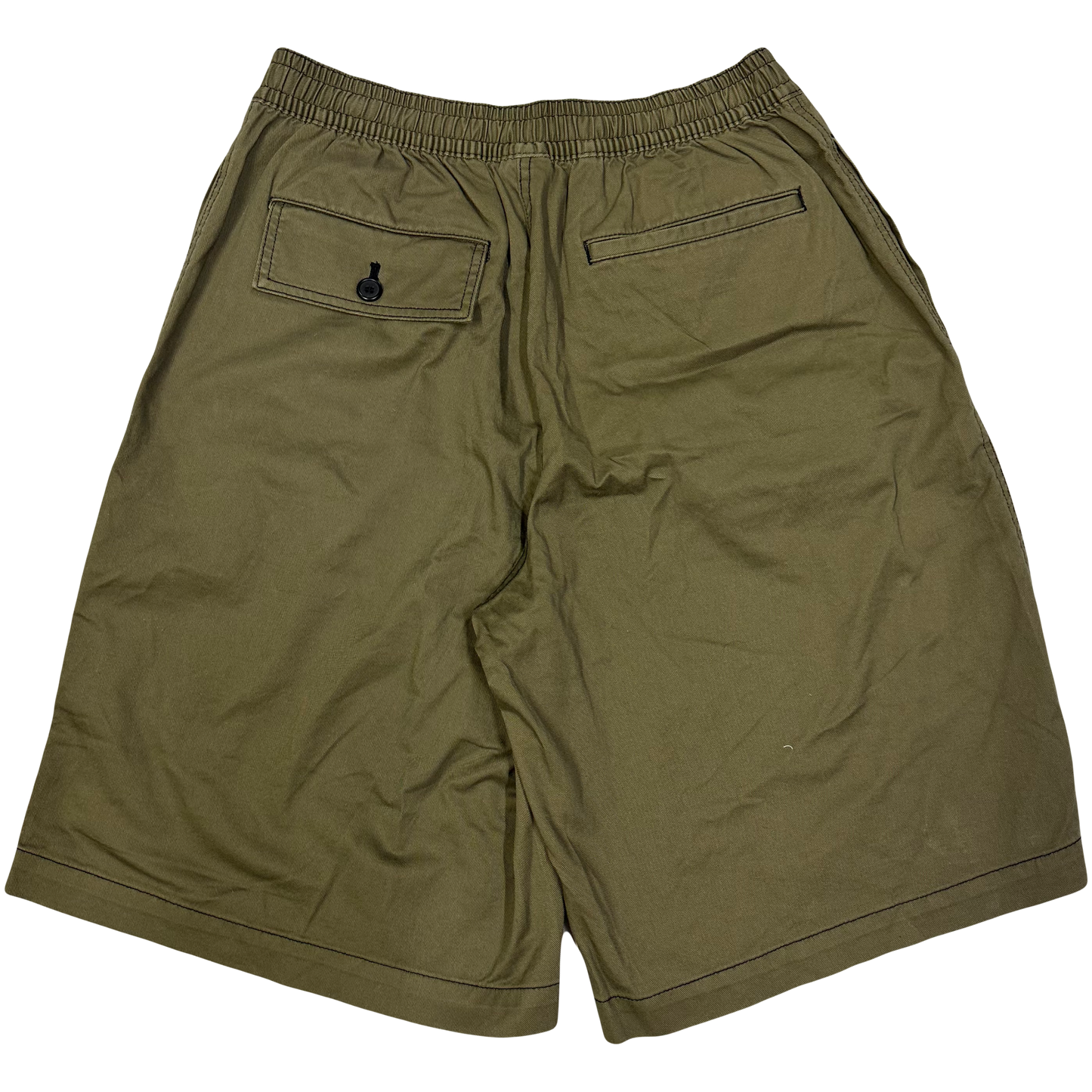 Uniqlo X Marni Wide Fit Shorts In Olive ( L ) - 1036 Emporium