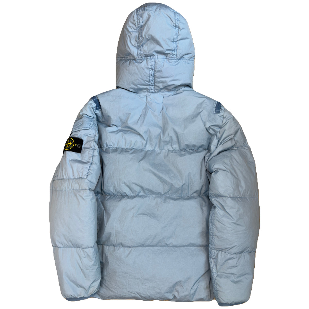 Stone Island AW/22 Crinkle Reps Puffer Jacket In Blue (L)