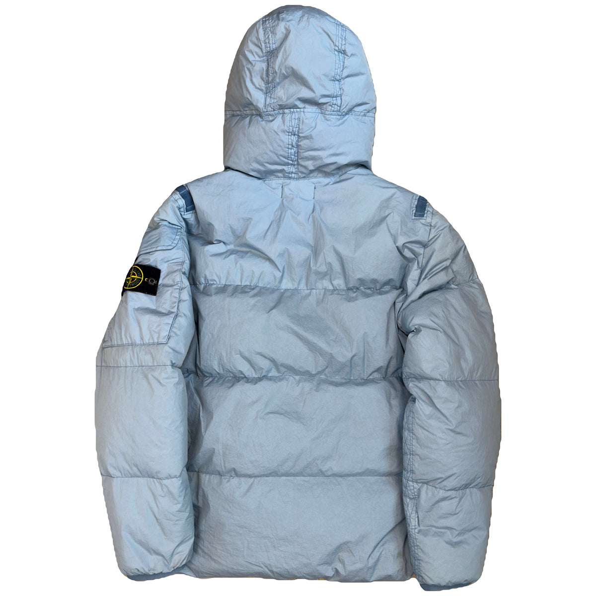 Stone Island AW/22 Crinkle Reps Puffer Jacket In Blue (L)
