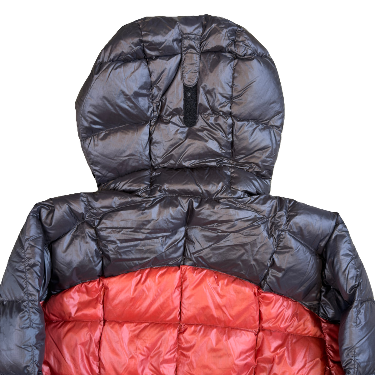 Montbell Superior Down Parka Puffer Jacket In Red & Black (M)